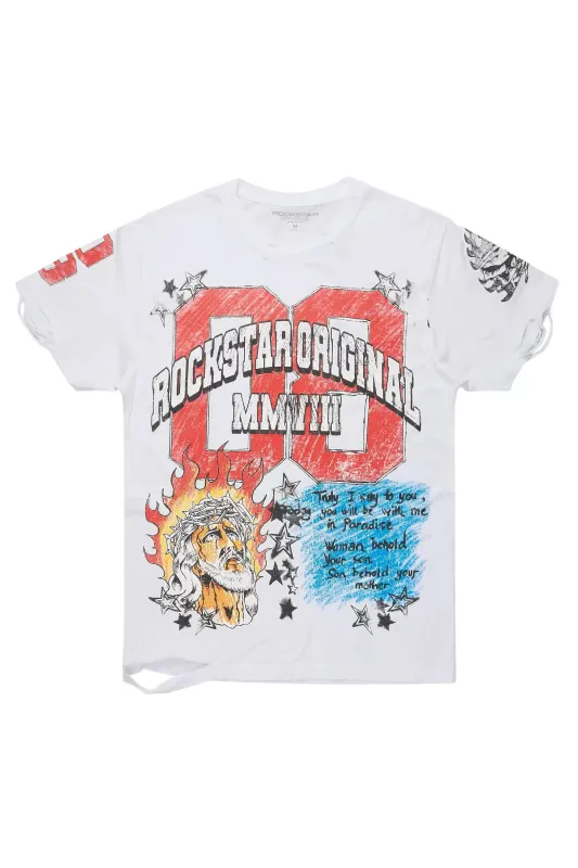 Shamirra White Oversized T-Shirt sold by Rockstar Original