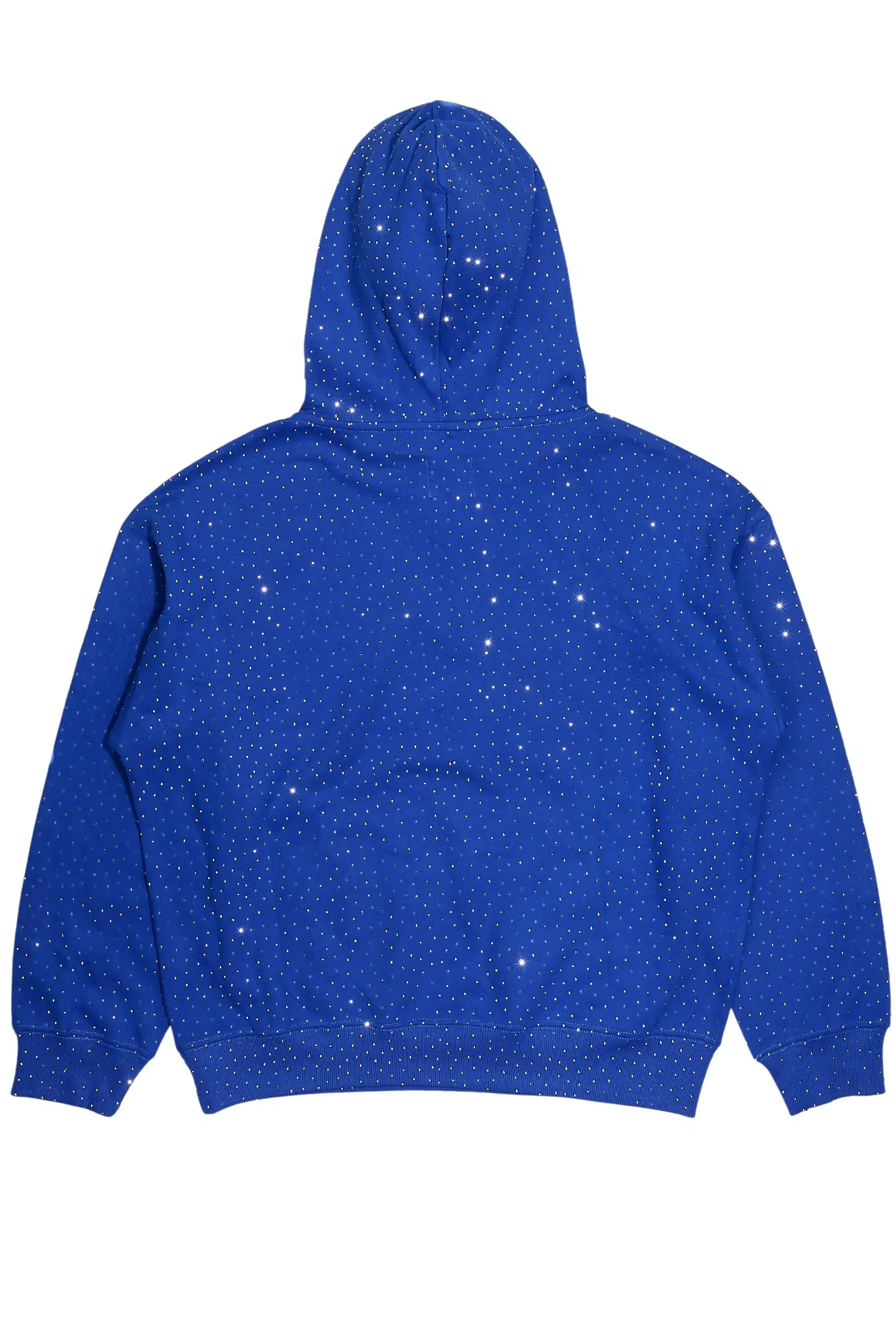 Crystiq Royal/White Rhinestone Oversized Hoodie sold by Rockstar Original product image thumbnail 3