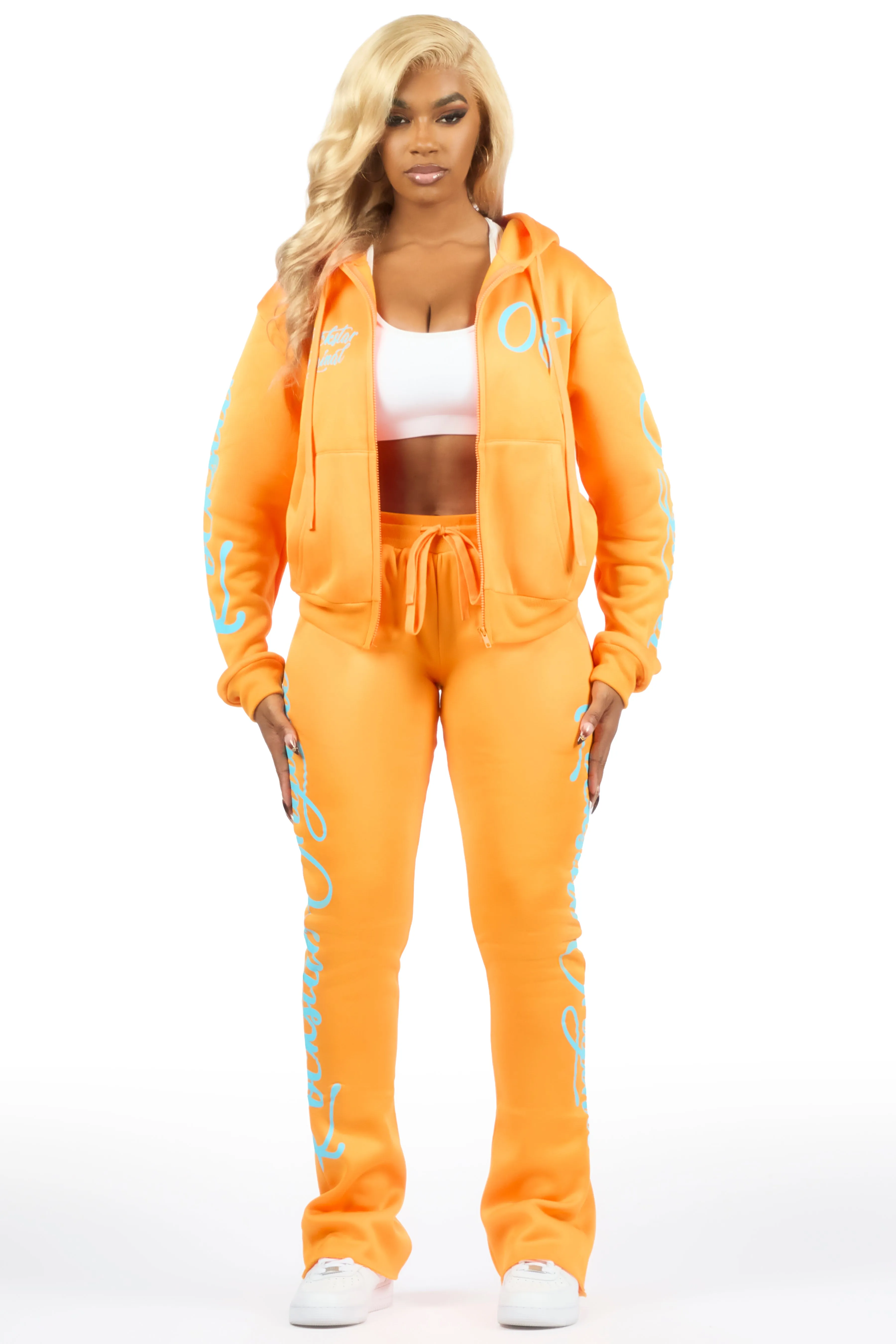 Nakesha Orange Stacked Track Set sold by Rockstar Original product image thumbnail 3
