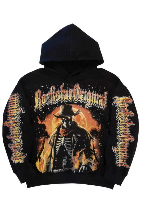 SaiZonna Black Rhinestone Hoodie sold by Rockstar Original