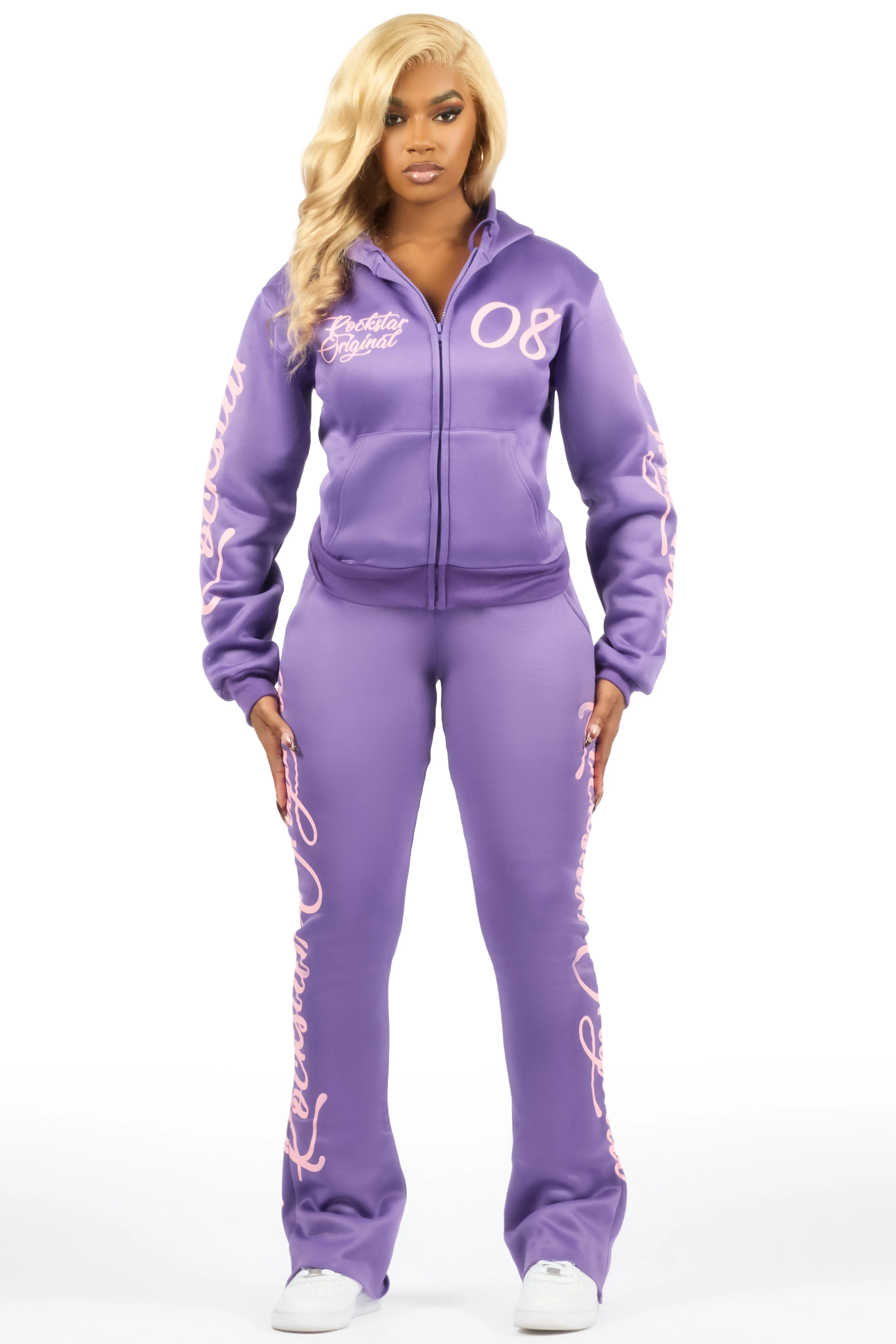 Nakesha Purple Stacked Track Set sold by Rockstar Original product image thumbnail 2