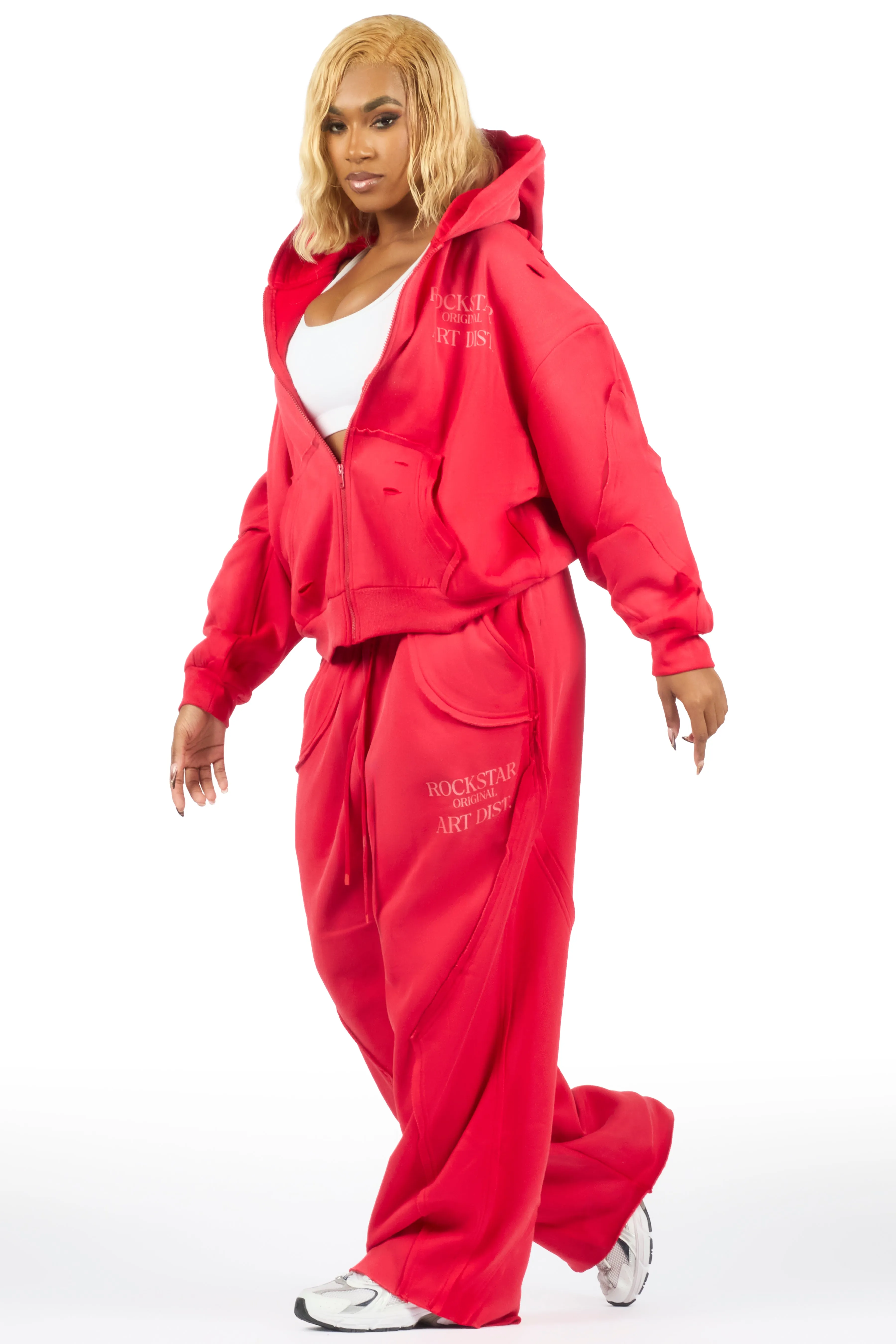 Jernyra Red Oversized Track Set sold by Rockstar Original product image thumbnail 4