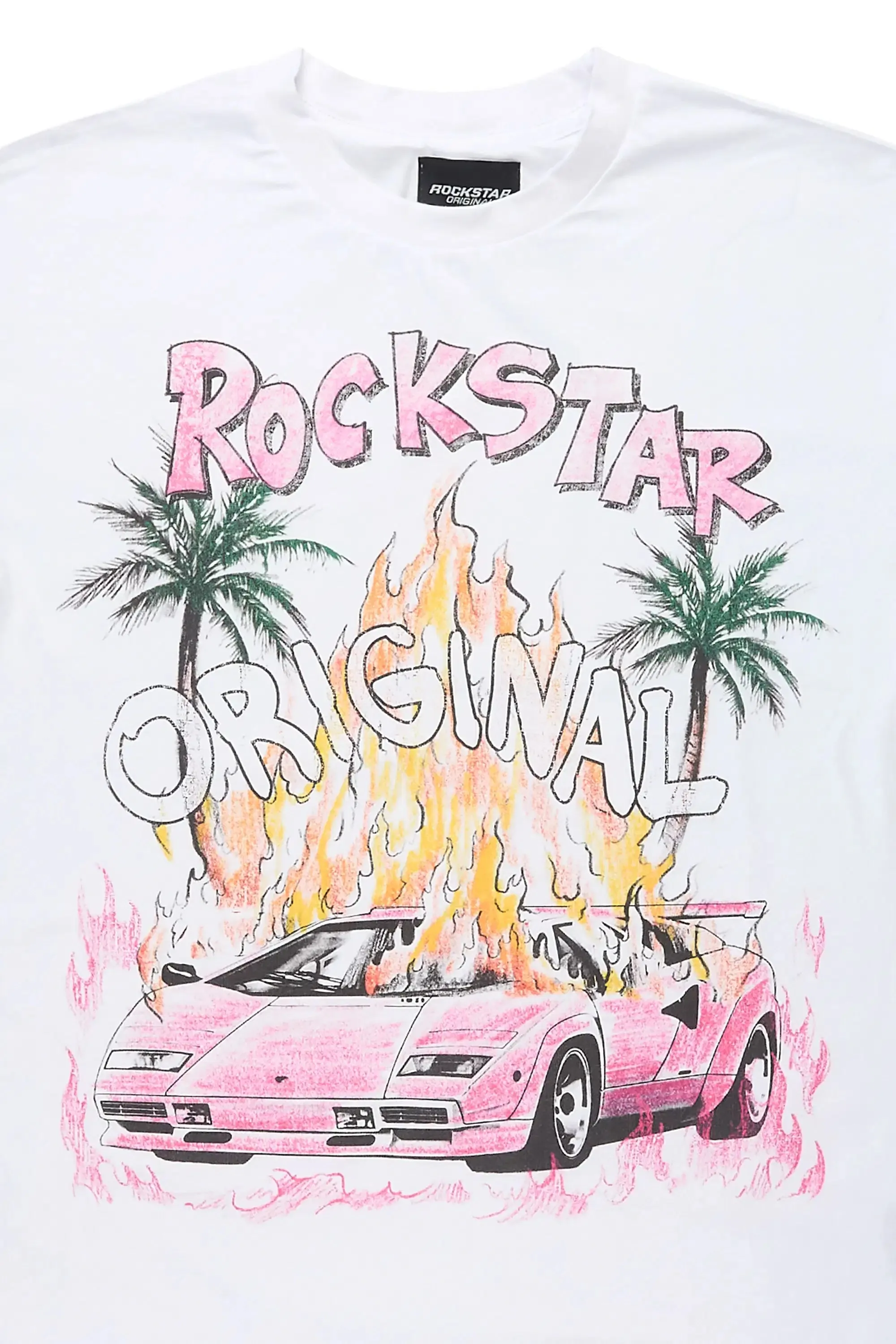 Moniqa White Oversized T-Shirt sold by Rockstar Original product image thumbnail 2