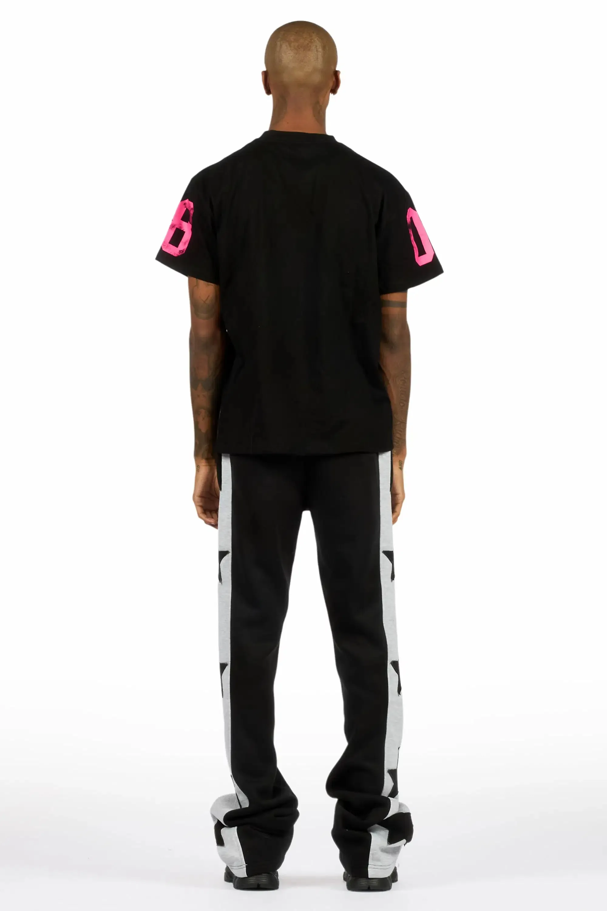 Geza Black Baggy Stacked Pant sold by Rockstar Original product image thumbnail 5
