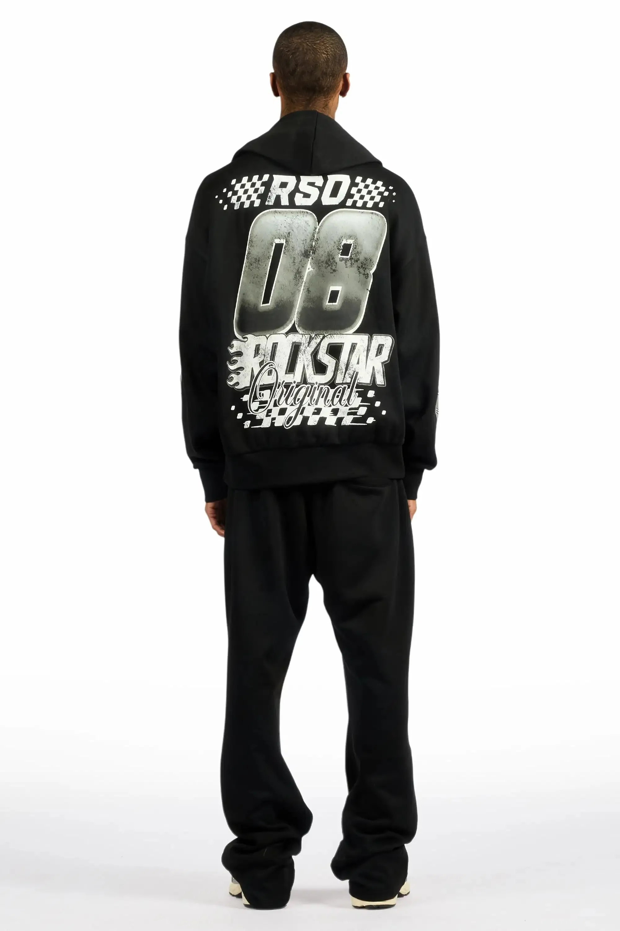 Flash Black Hoodie/Baggy Pant Track Set sold by Rockstar Original product image thumbnail 3