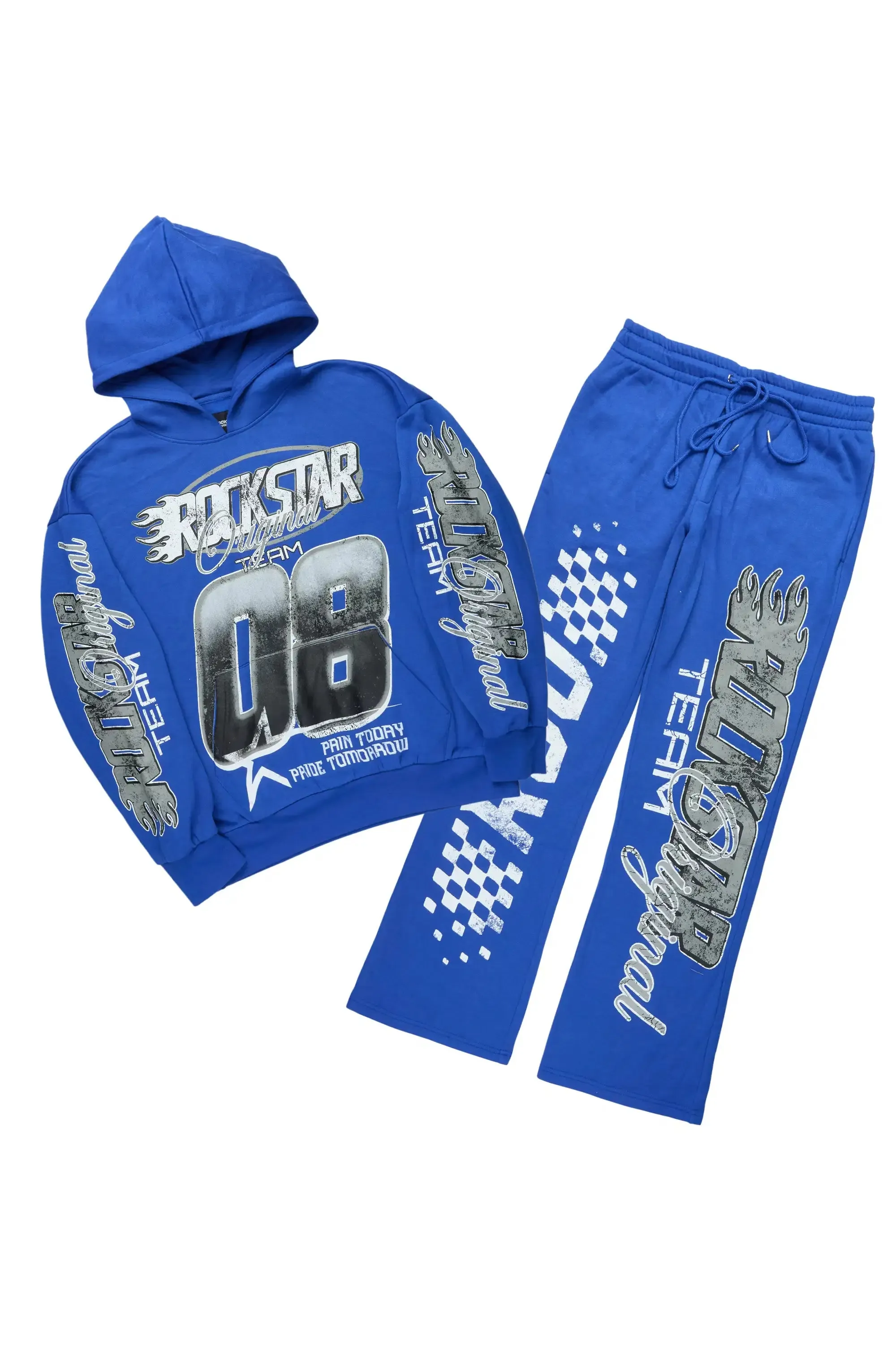 Flash Royal Hoodie/Baggy Pant Track Set sold by Rockstar Original