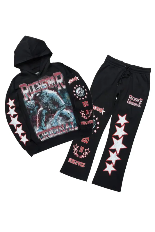 Marxe Black Hoodie/Baggy Pant Track Set sold by Rockstar Original