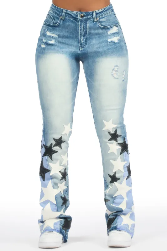 Adella Med. Wash Stacked Jean sold by Rockstar Original