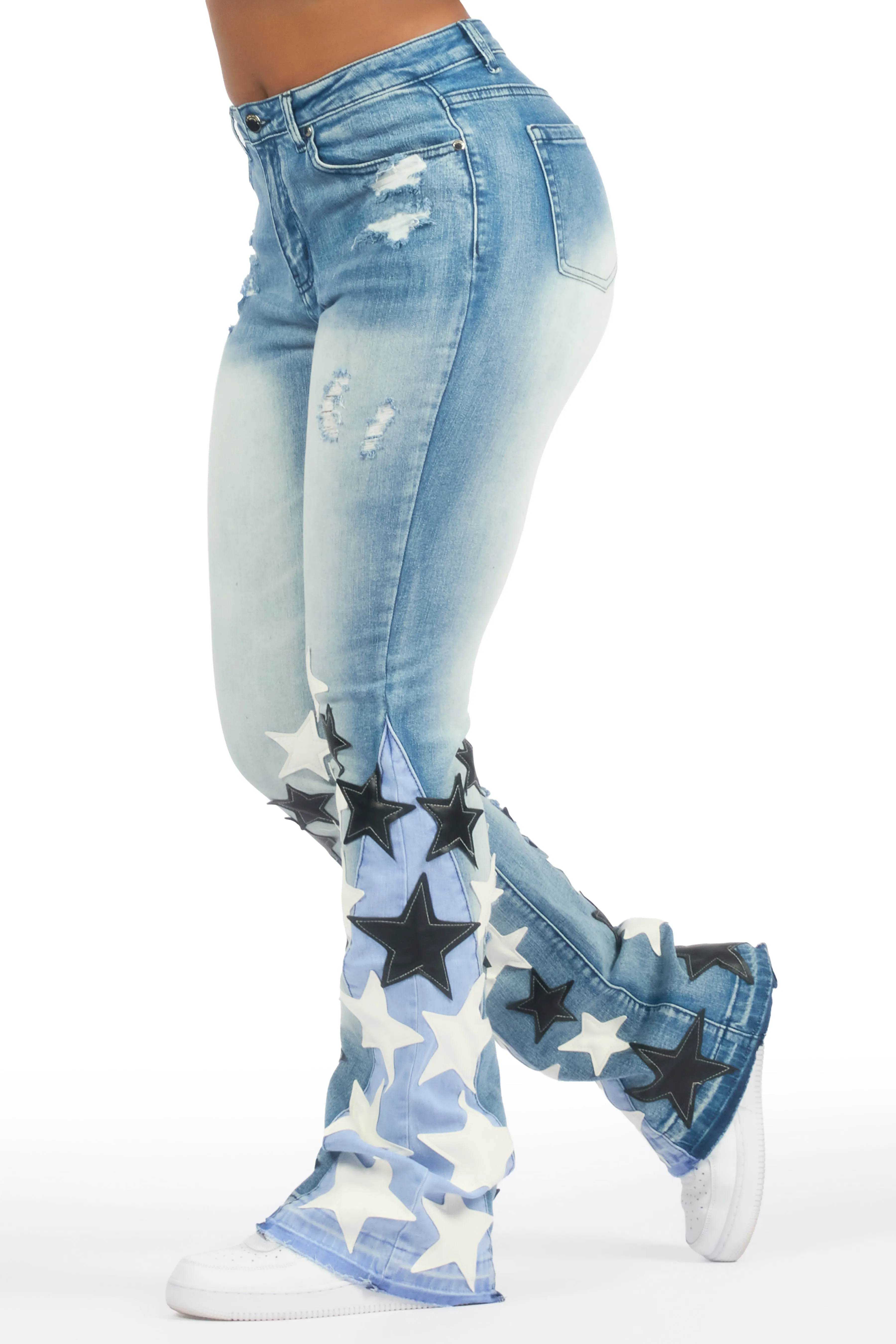 Adella Med. Wash Stacked Jean sold by Rockstar Original product image thumbnail 5