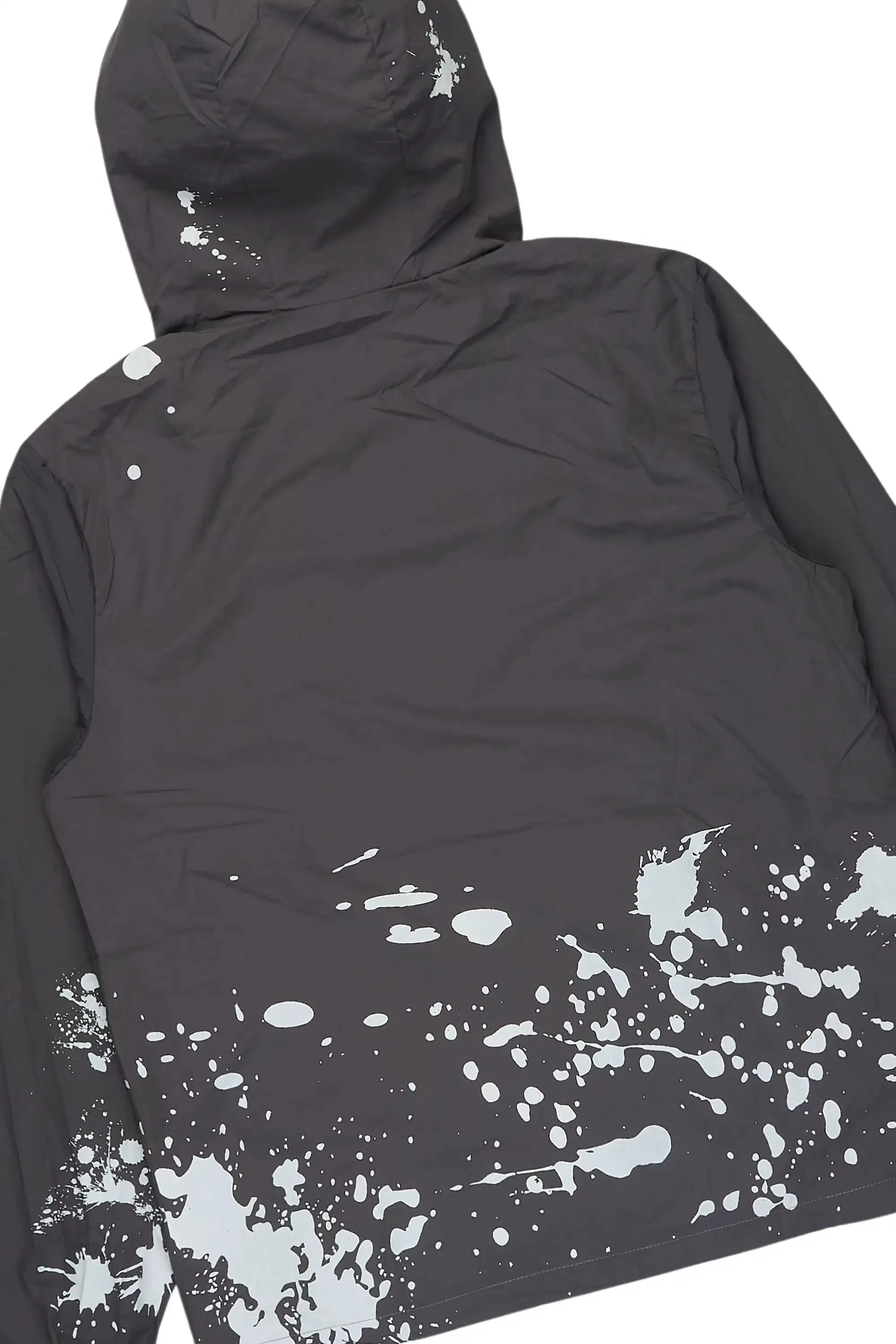 Raffer Grey/Blue Windbreaker/Stacked Cargo Flare Jean sold by Rockstar Original product image thumbnail 3