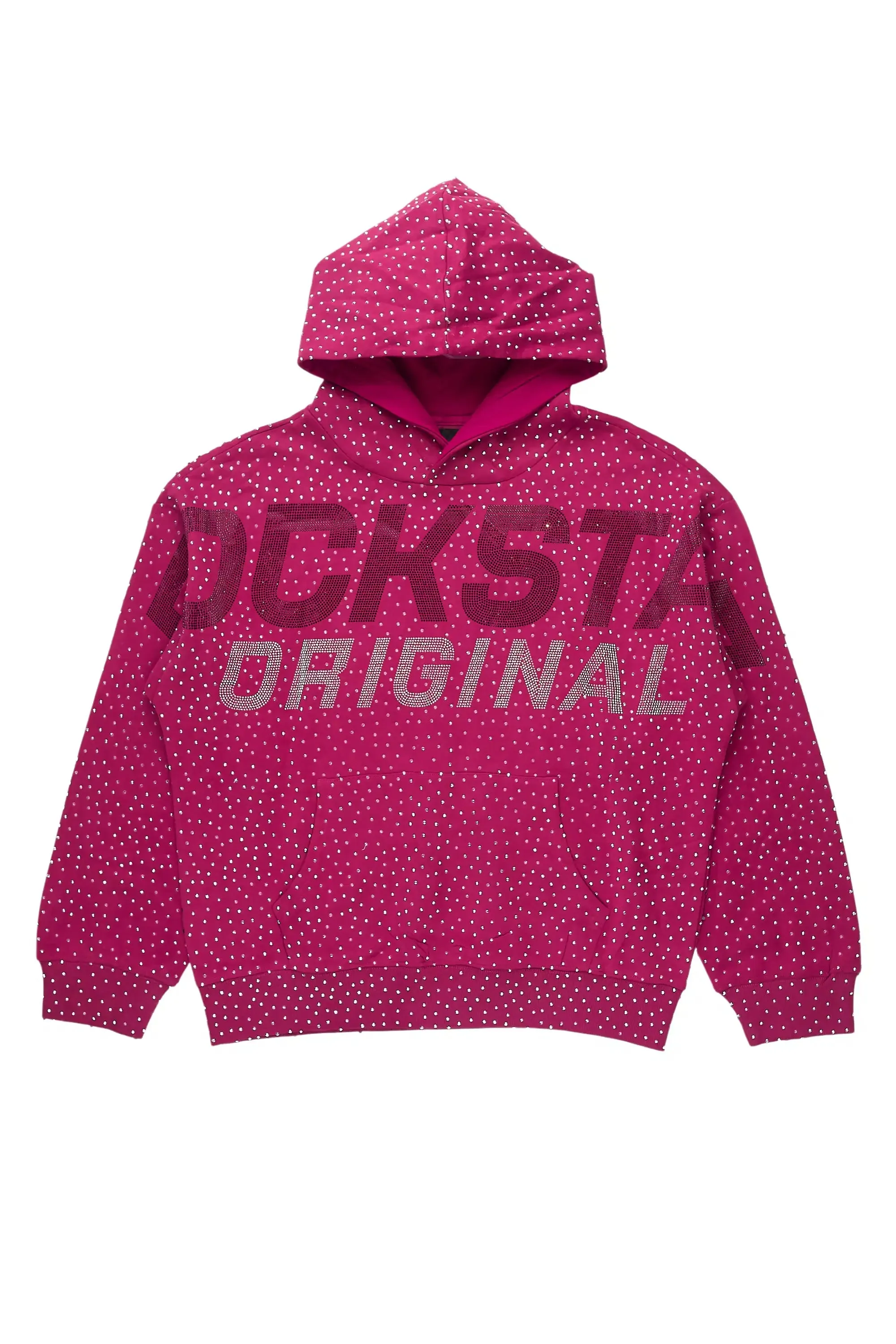 Roshanda Hot Pink Rhinestone Hoodie sold by Rockstar Original