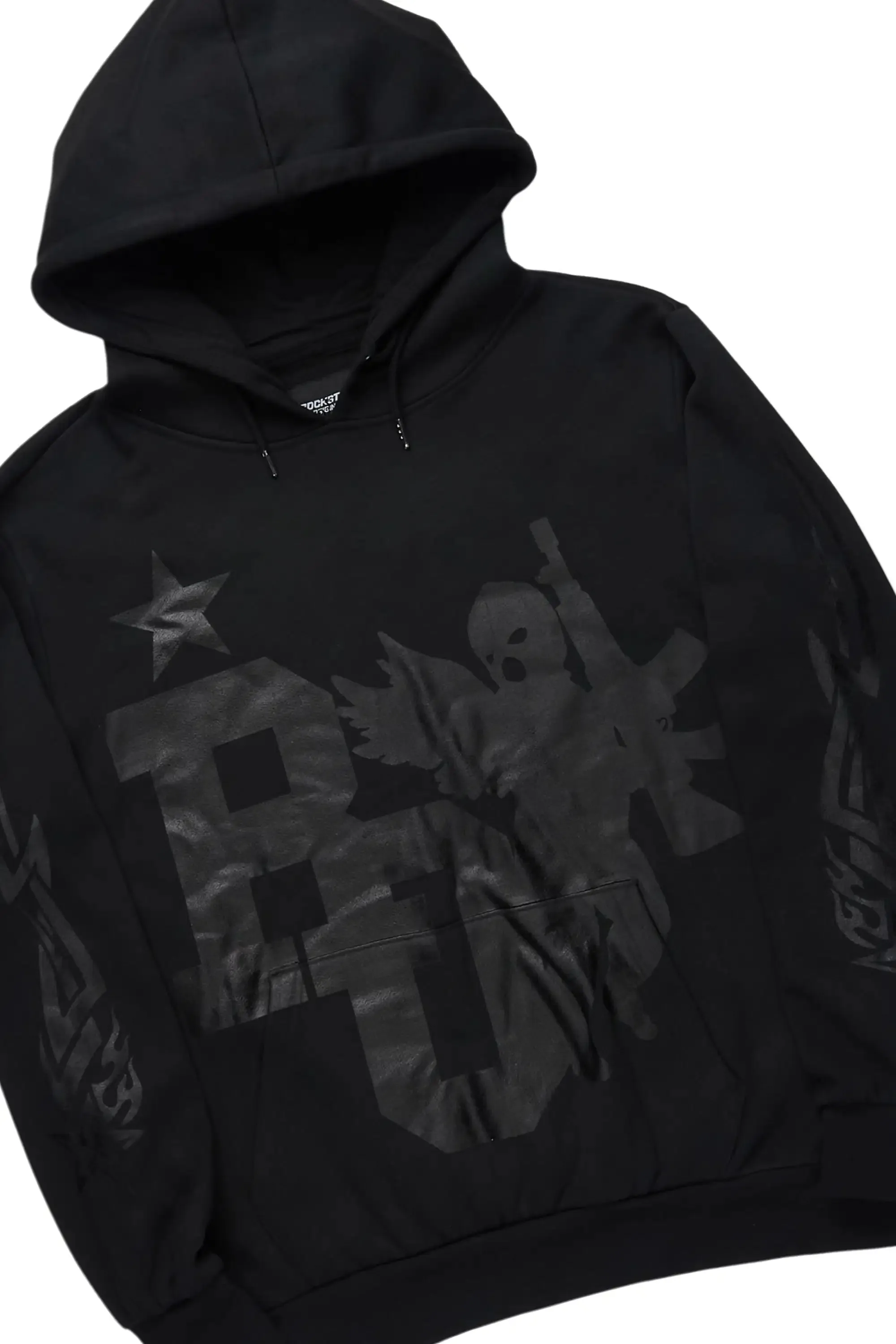 Pluton Black/Black Hoodie/Stacked Flare Track Set sold by Rockstar Original product image thumbnail 2