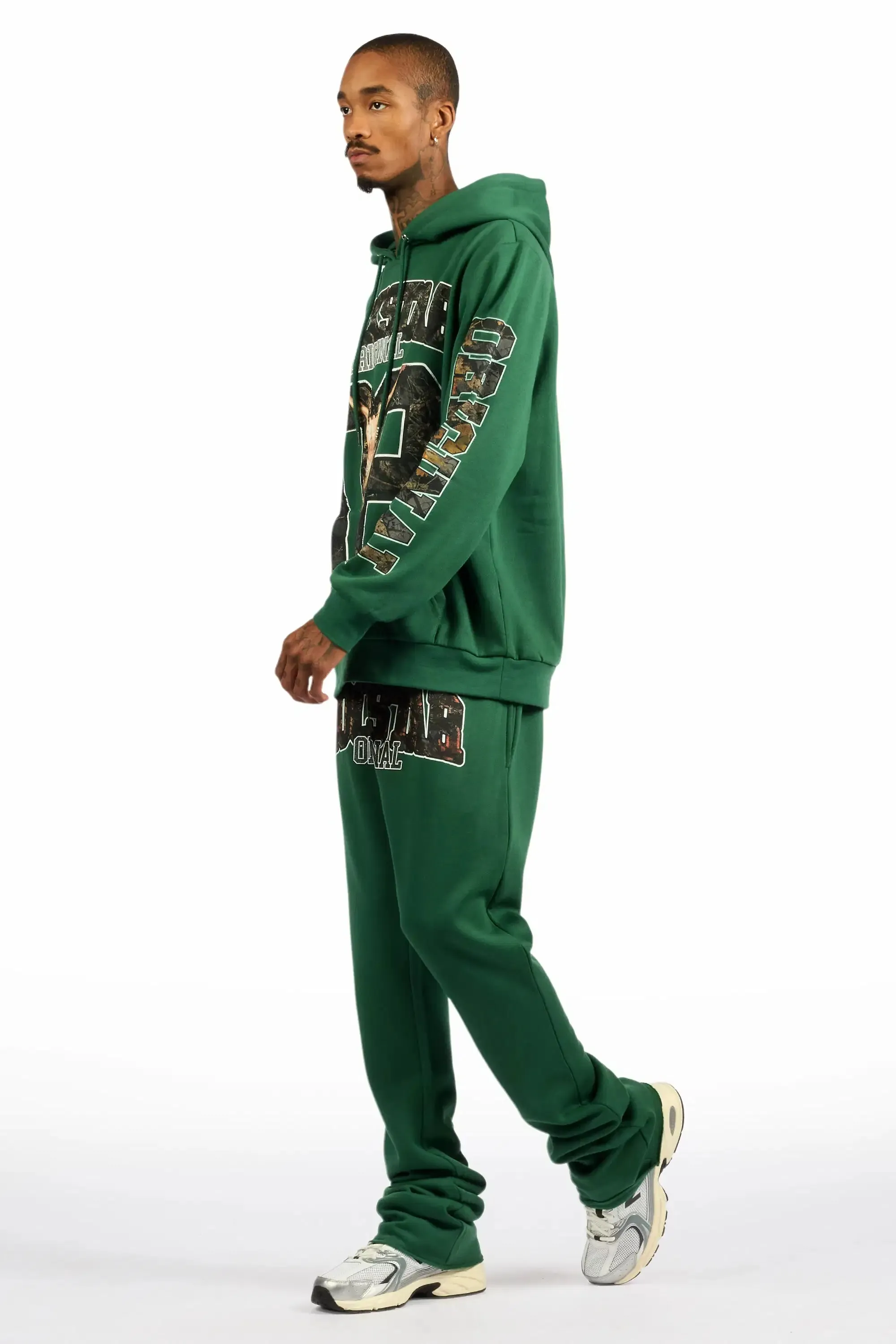 Fields Green Hoodie/Stacked Pant Track Set sold by Rockstar Original product image thumbnail 5