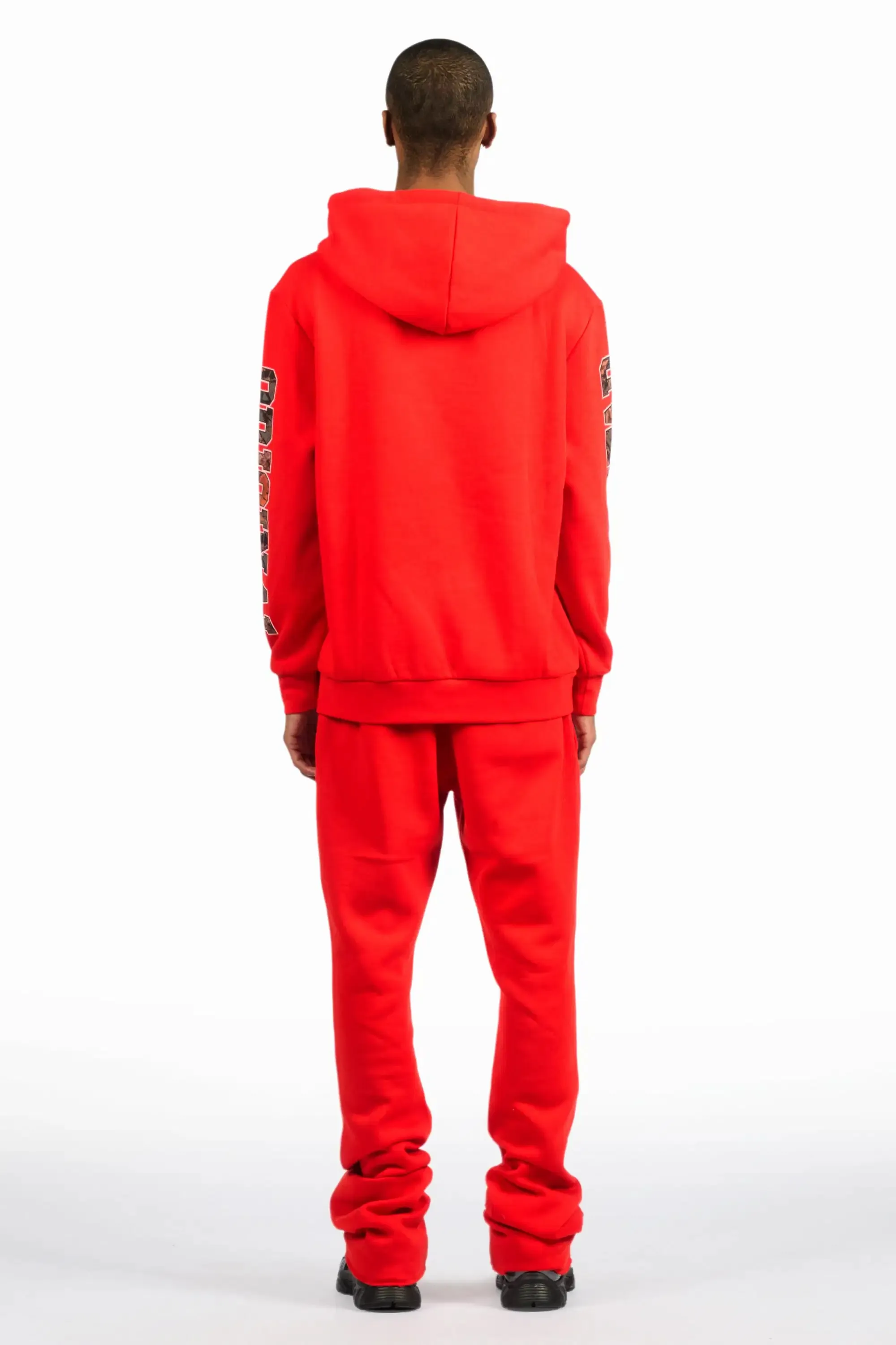 Fields Red Hoodie/Stacked Pant Track Set sold by Rockstar Original product image thumbnail 4