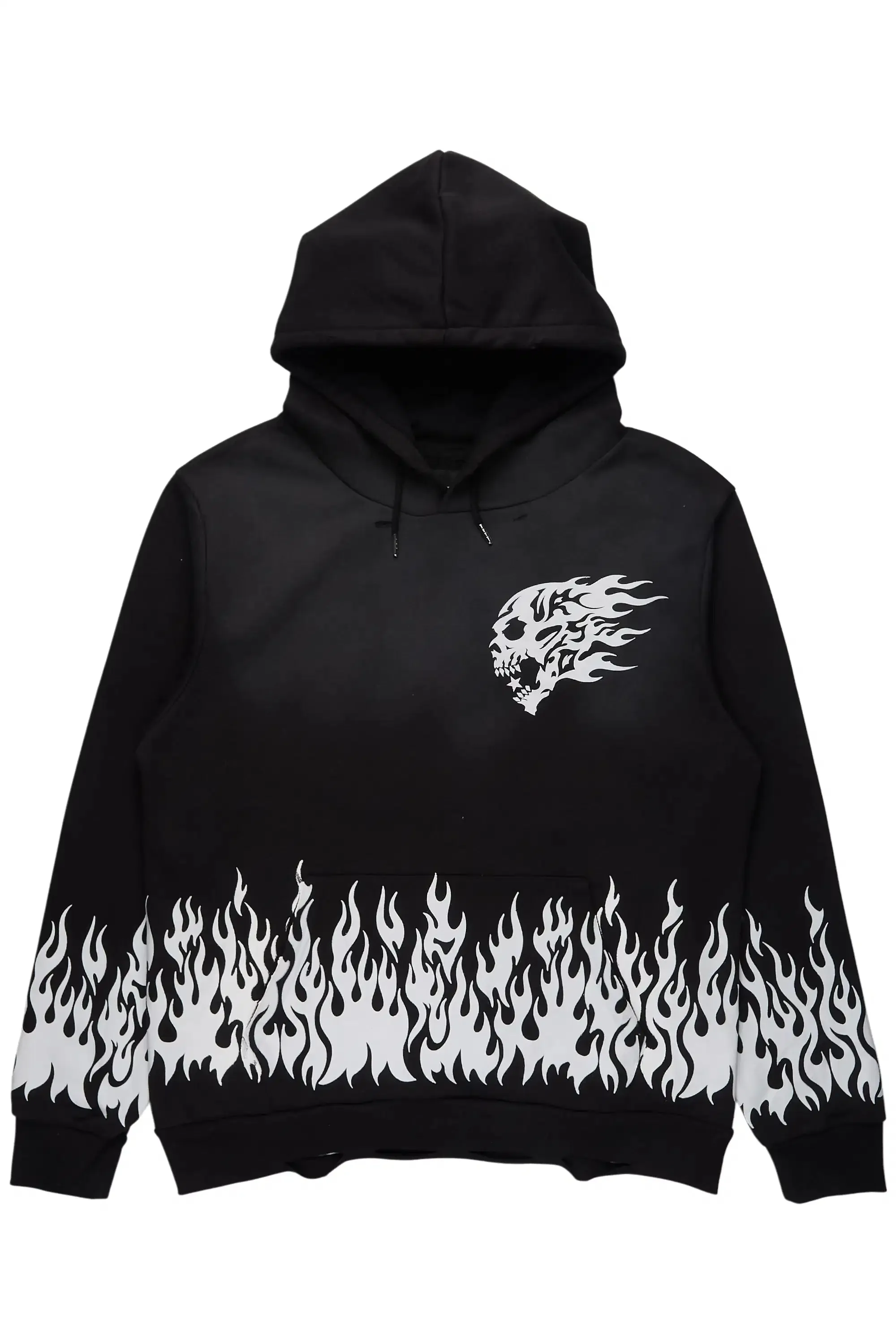 Bubble Black Graphic Relaxed Hoodie sold by Rockstar Original