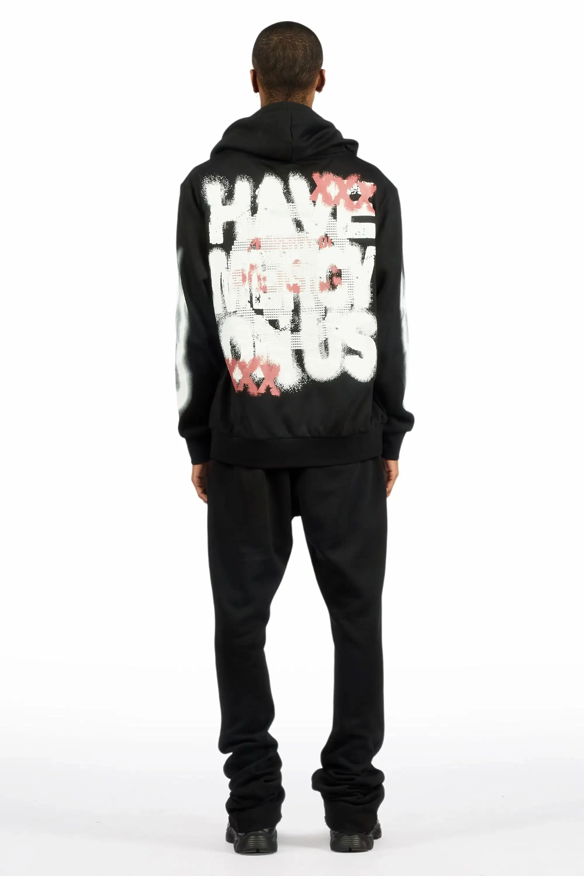 Kyo Black Hoodie Stacked Track Set sold by Rockstar Original product image thumbnail 3