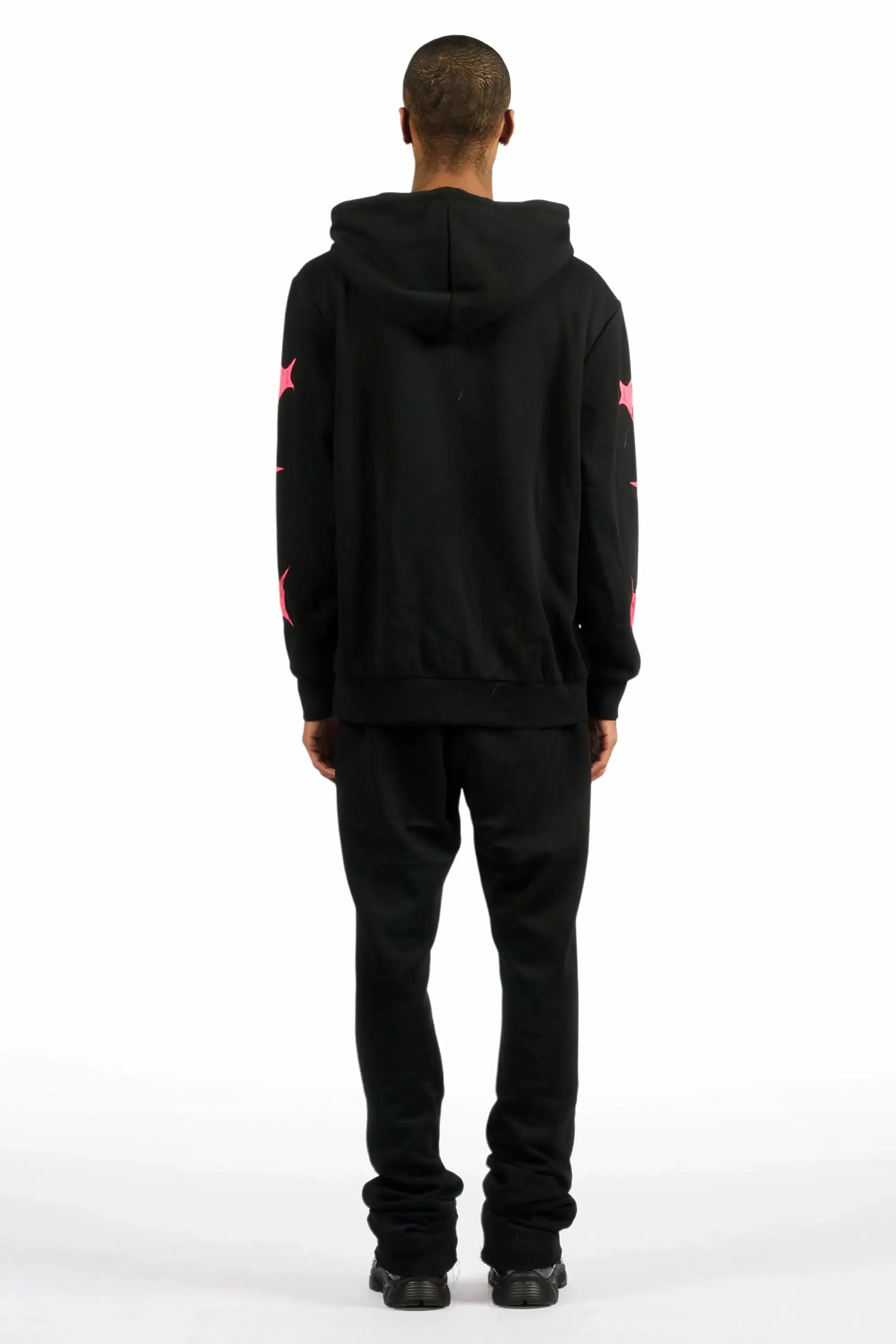 Trezno Black Hoodie/Stacked Pant Track Set sold by Rockstar Original product image thumbnail 4