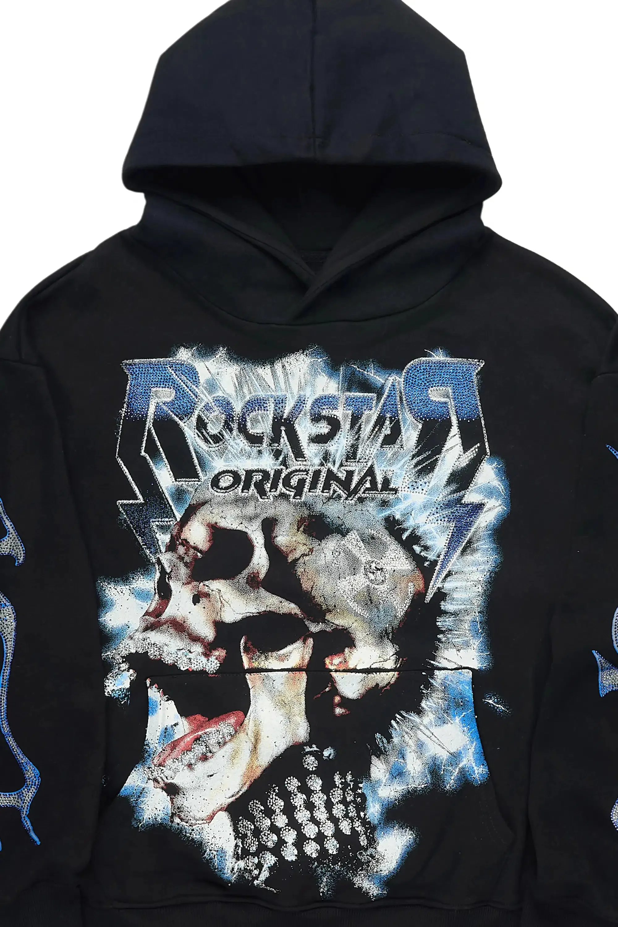 Jakari Black Rhinestone Hoodie sold by Rockstar Original product image thumbnail 2