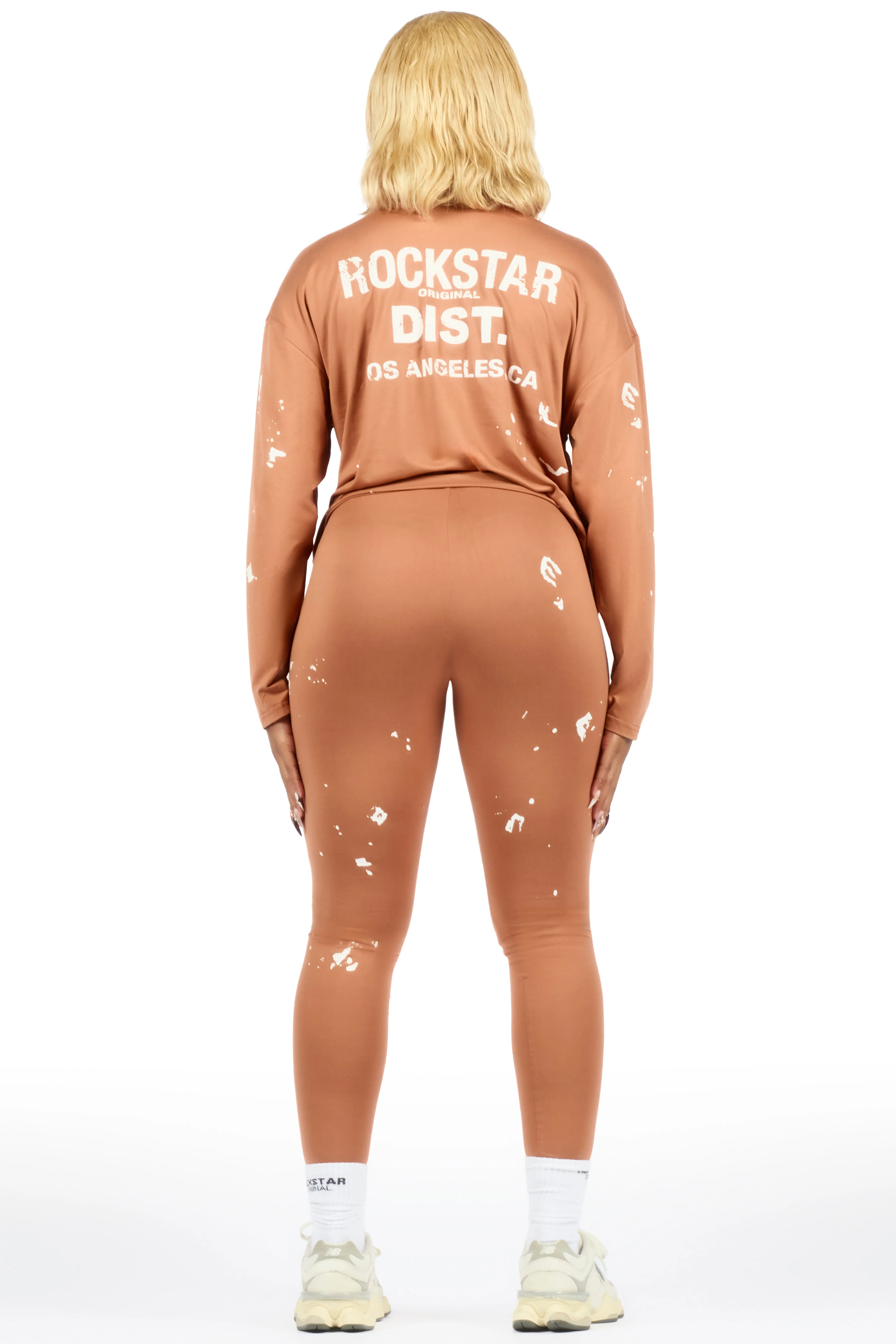 Living For It Mocha Long Sleeve Legging Set sold by Rockstar Original product image thumbnail 4