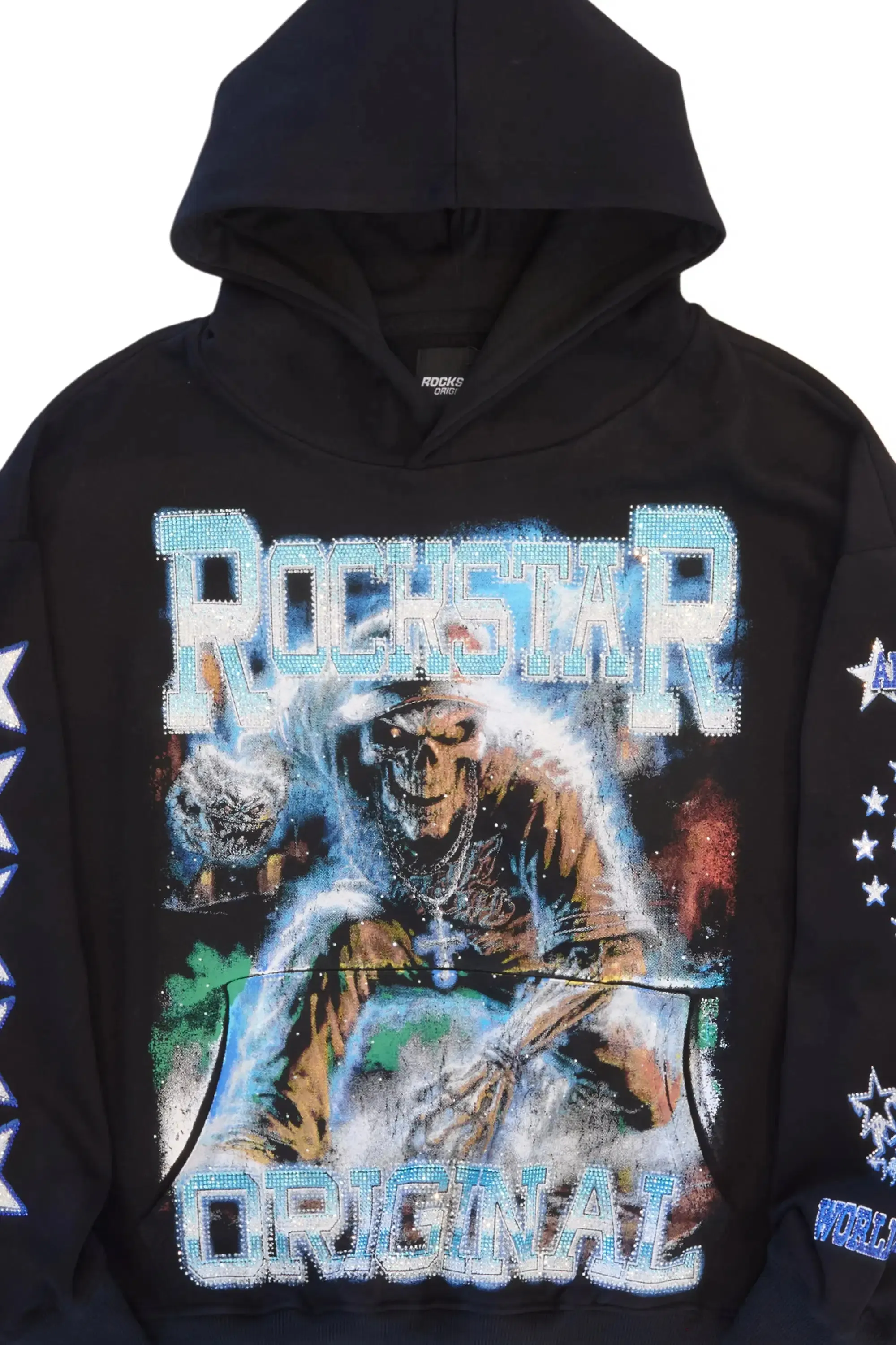 Jazzmin Black Rhinestone Hoodie sold by Rockstar Original product image thumbnail 2