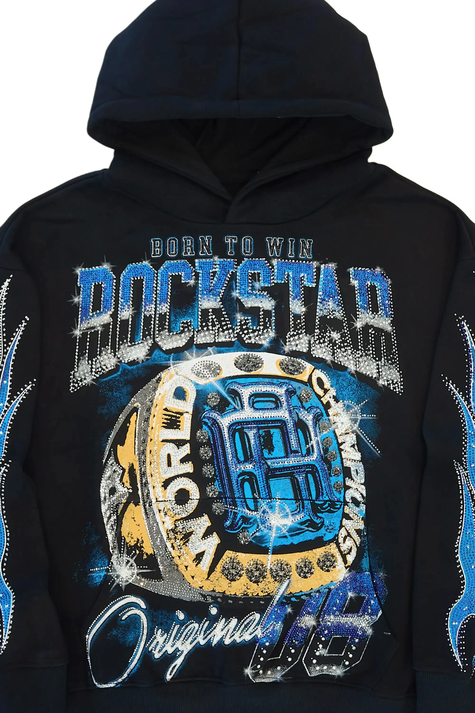 Vakiyah Black Rhinestone Hoodie sold by Rockstar Original product image thumbnail 2