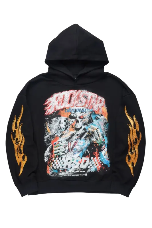 Abrisha Black Rhinestone Hoodie sold by Rockstar Original