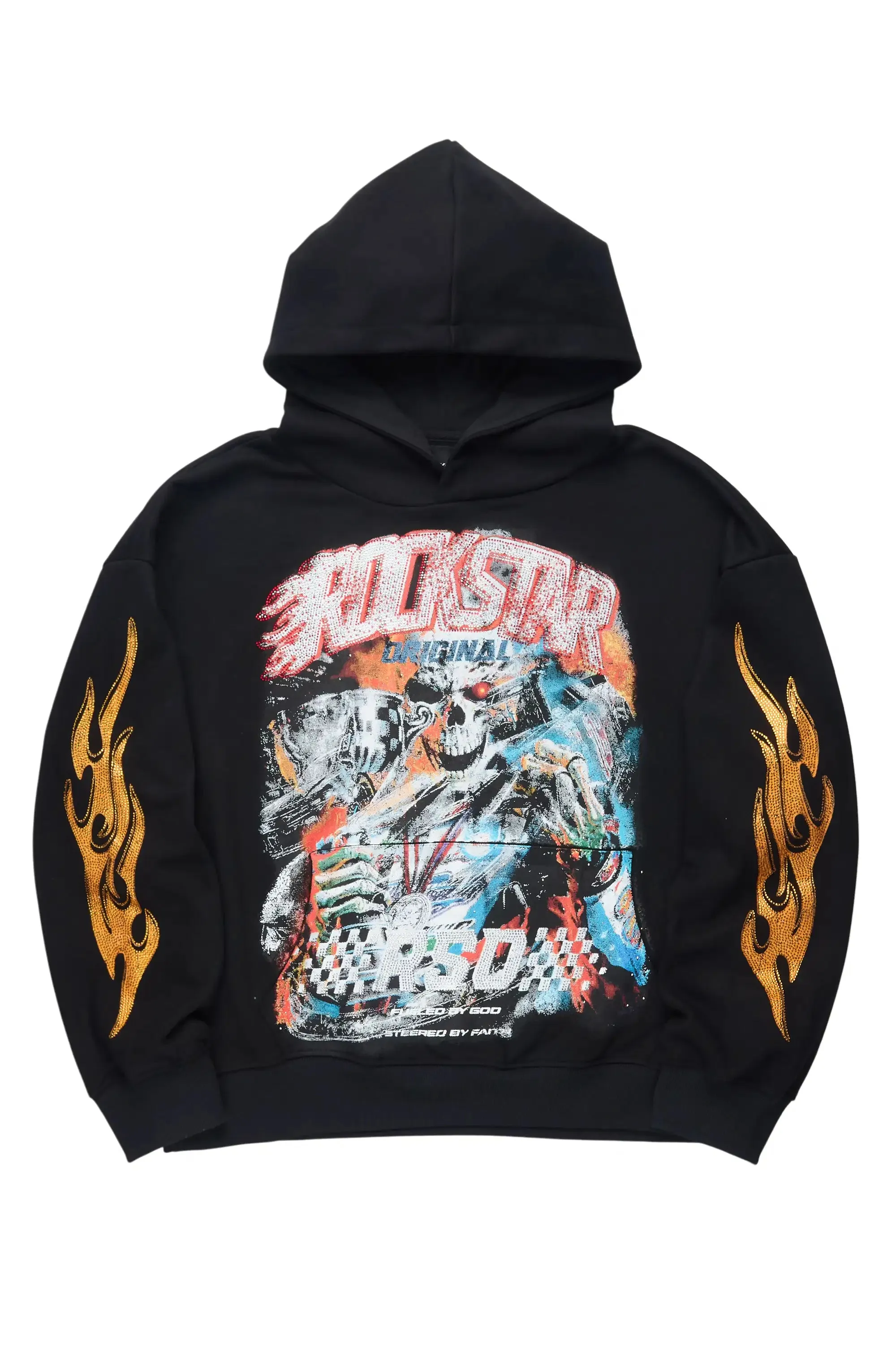 Abrisha Black Rhinestone Hoodie sold by Rockstar Original