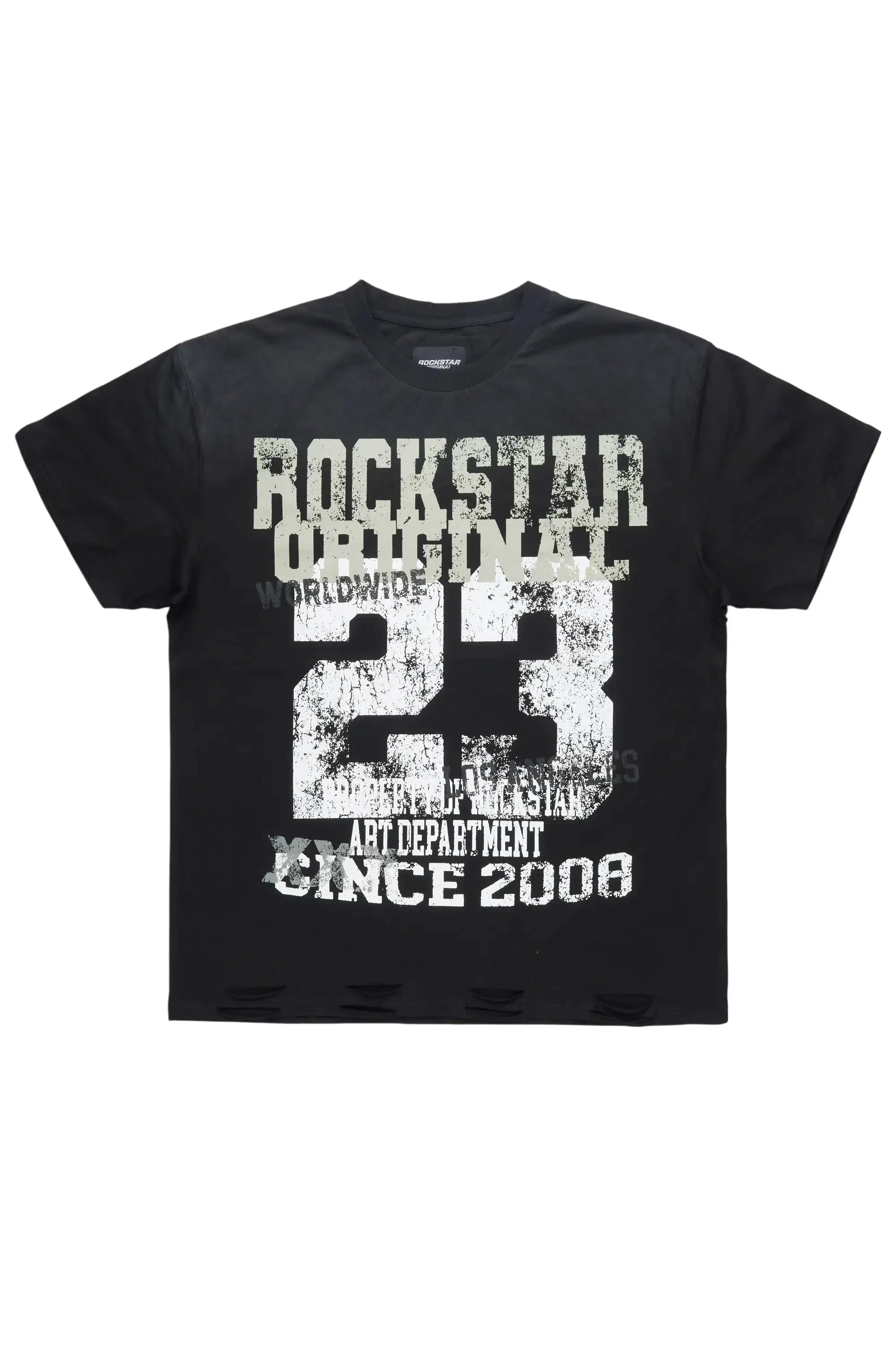 Kyvaris Black Oversized Graphic T-Shirt sold by Rockstar Original