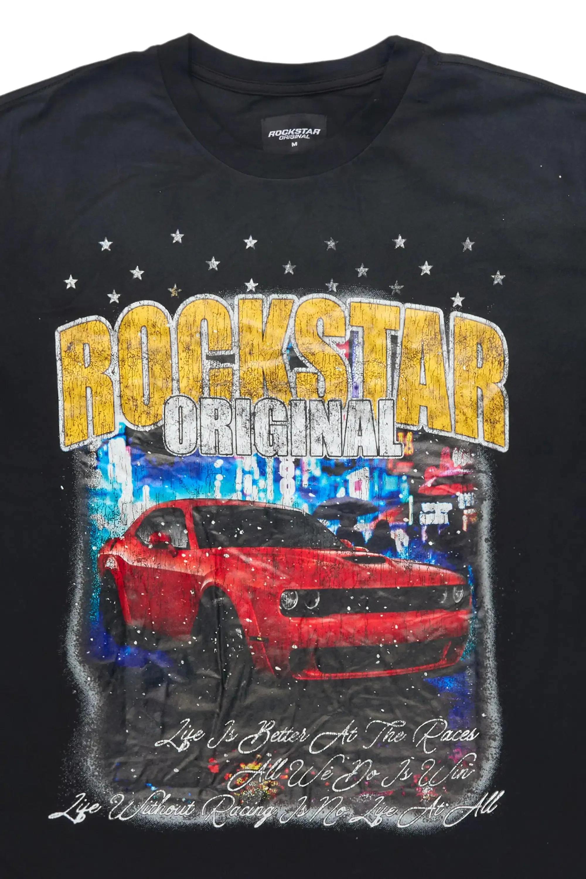 Zerix Black Oversized Graphic T-Shirt sold by Rockstar Original product image thumbnail 2