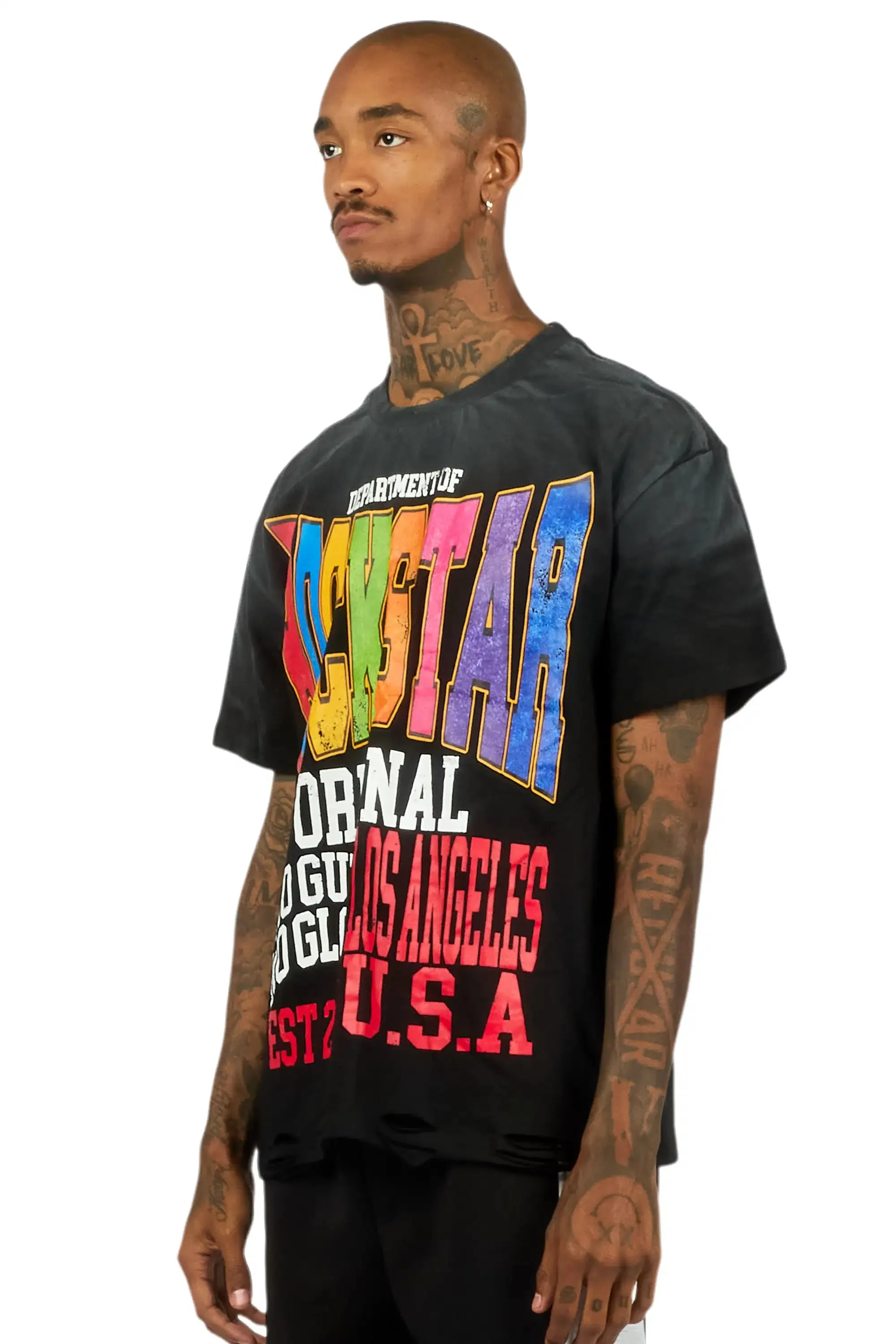 Keen Black Oversized Graphic T-Shirt sold by Rockstar Original product image thumbnail 4