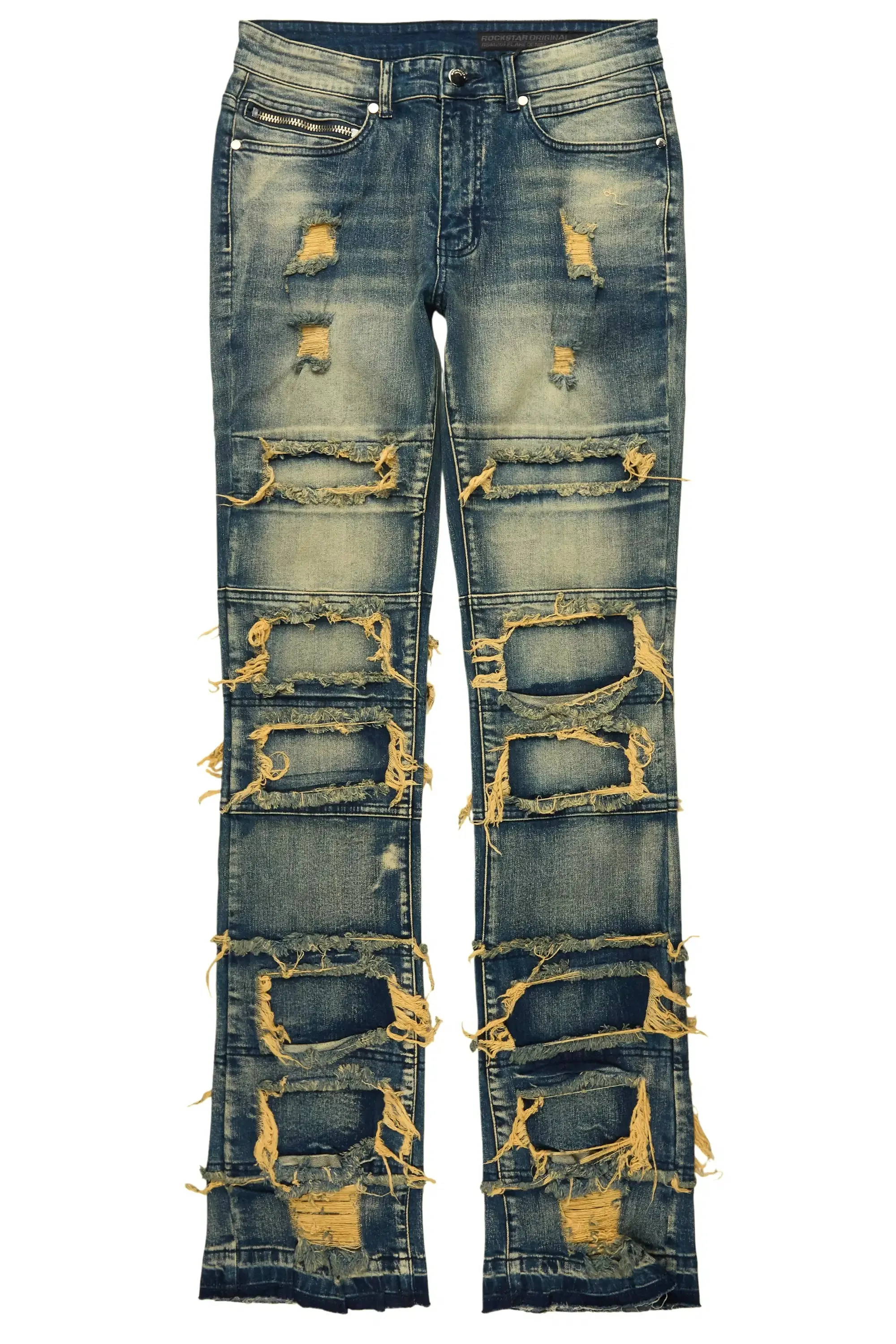 Vasco Tint Blue Stacked Flare Jean sold by Rockstar Original product image thumbnail 2