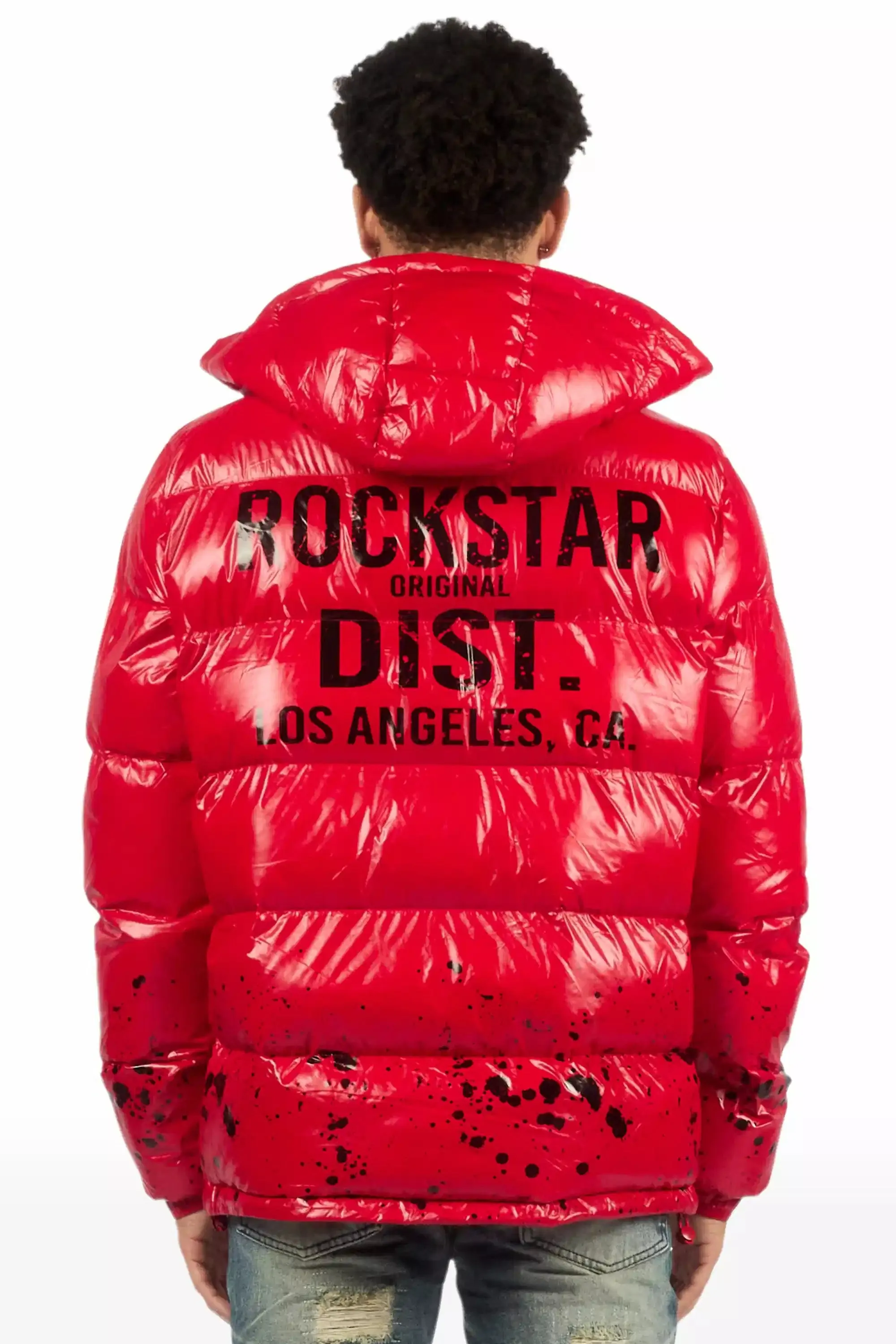 Raffer Red Heavy Puffer Jacket sold by Rockstar Original product image thumbnail 3