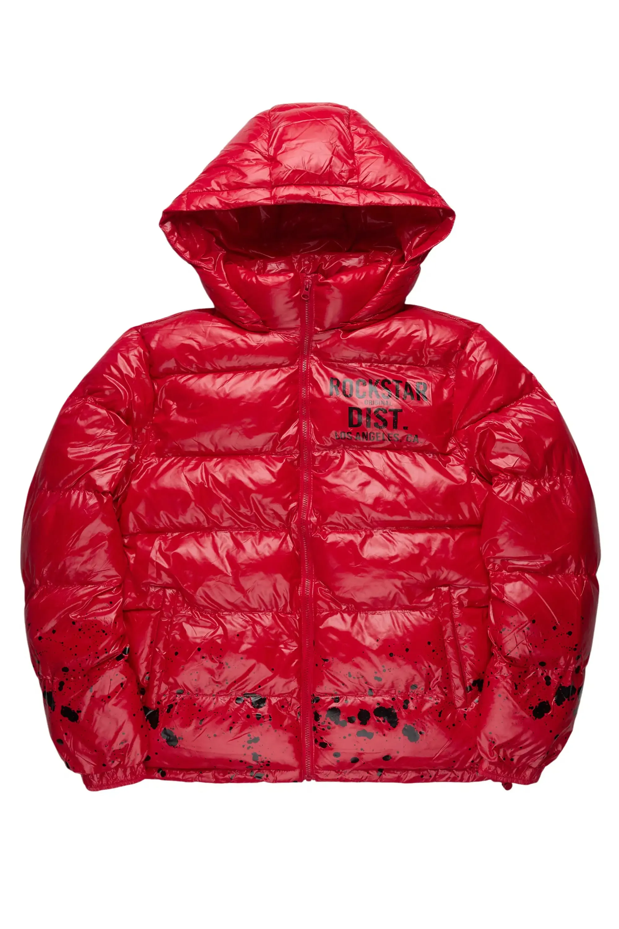 Raffer Red Heavy Puffer Jacket sold by Rockstar Original