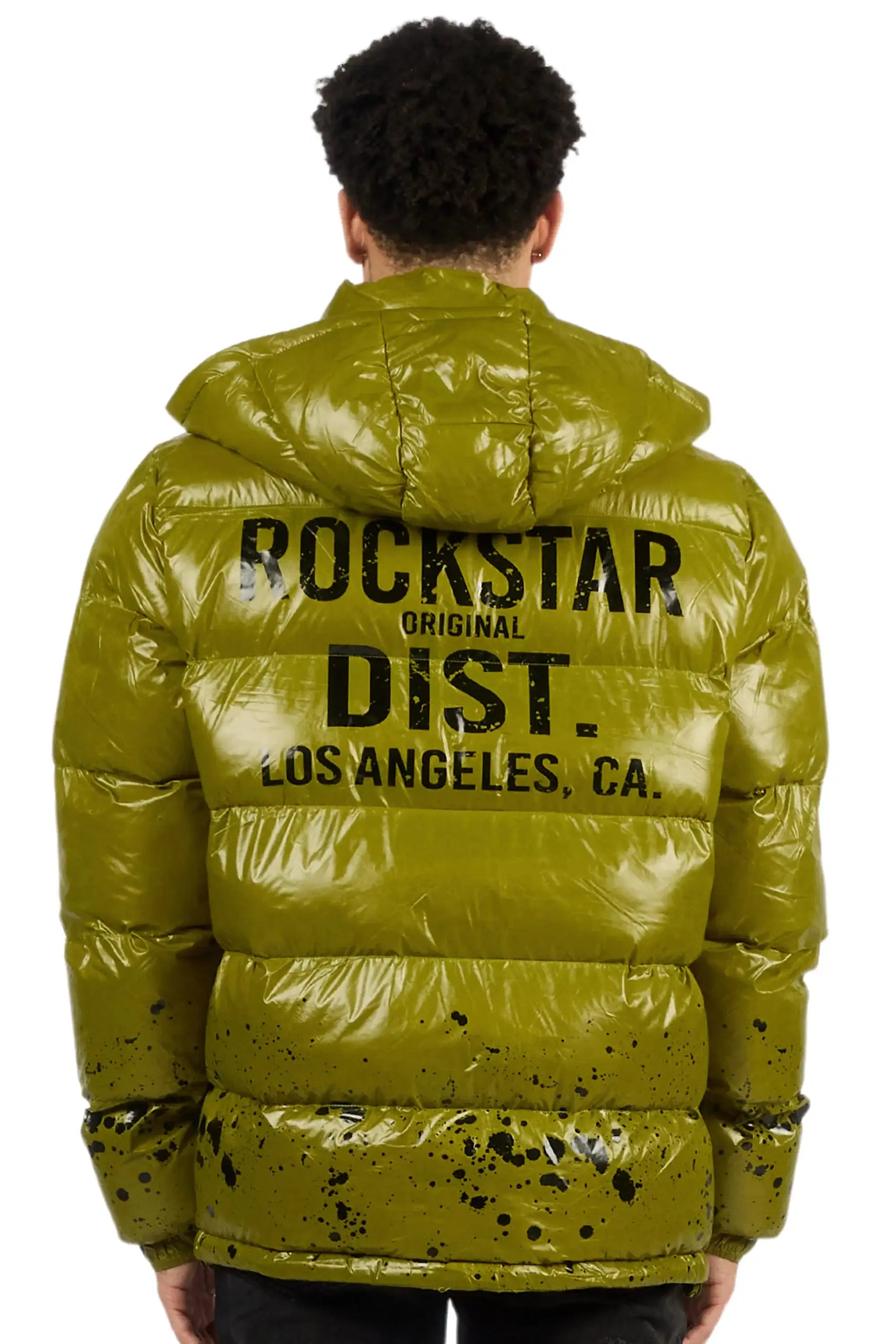 Raffer Olive Heavy Puffer Jacket sold by Rockstar Original product image thumbnail 3