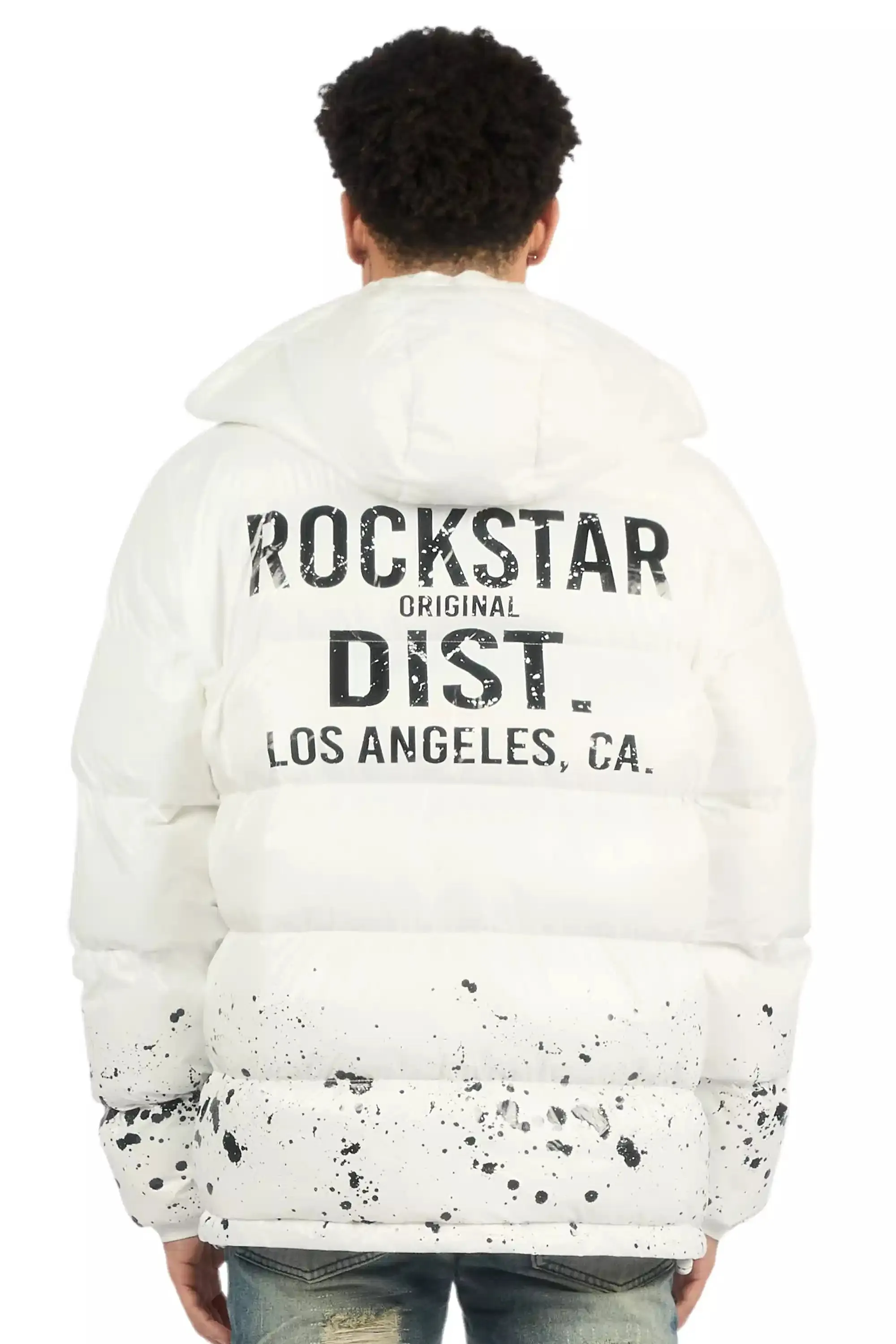 Raffer White Heavy Puffer Jacket sold by Rockstar Original product image thumbnail 3