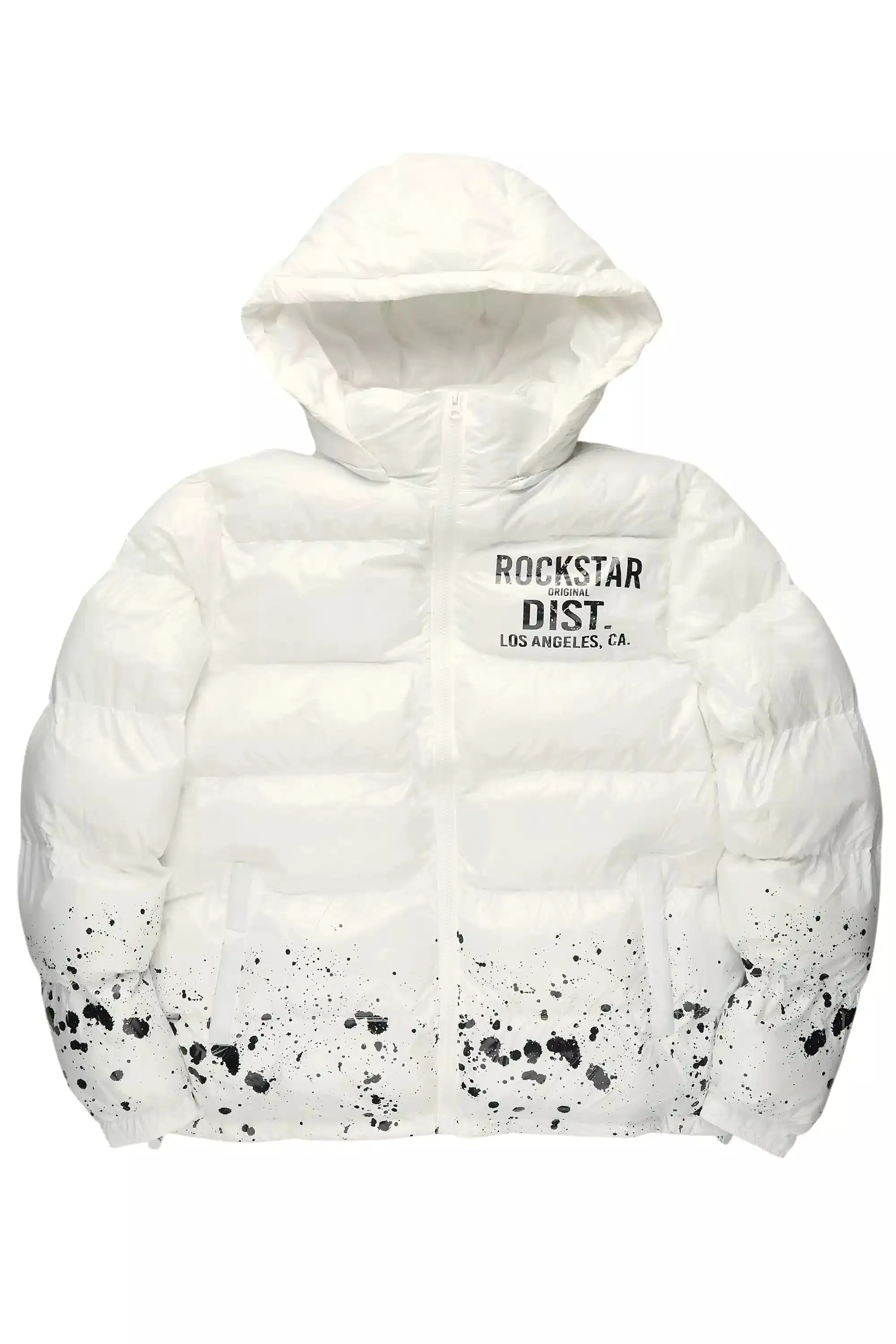 Raffer White Heavy Puffer Jacket sold by Rockstar Original