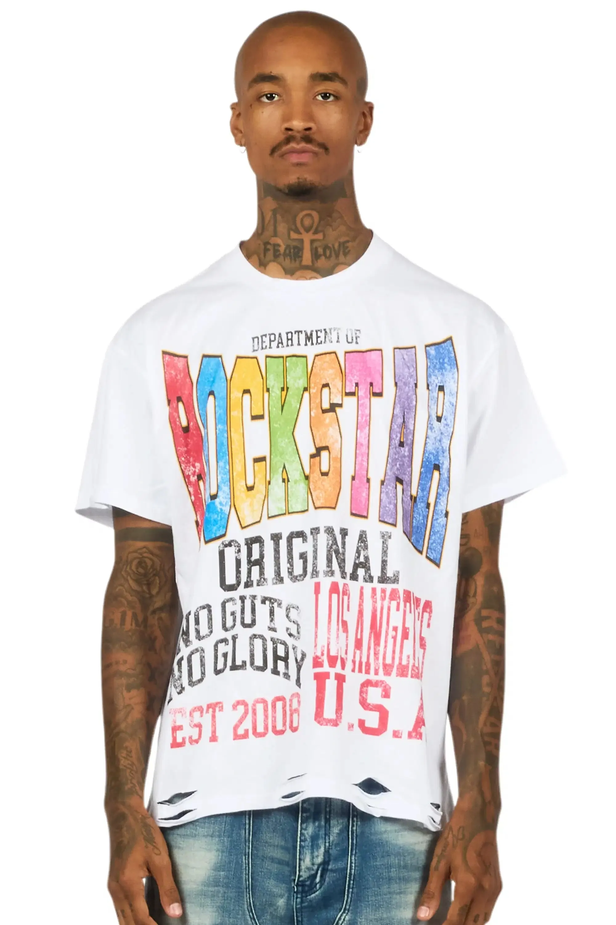 Keen White Oversized Graphic T-Shirt sold by Rockstar Original product image thumbnail 2