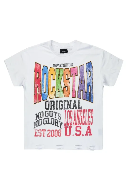 Keen White Oversized Graphic T-Shirt sold by Rockstar Original
