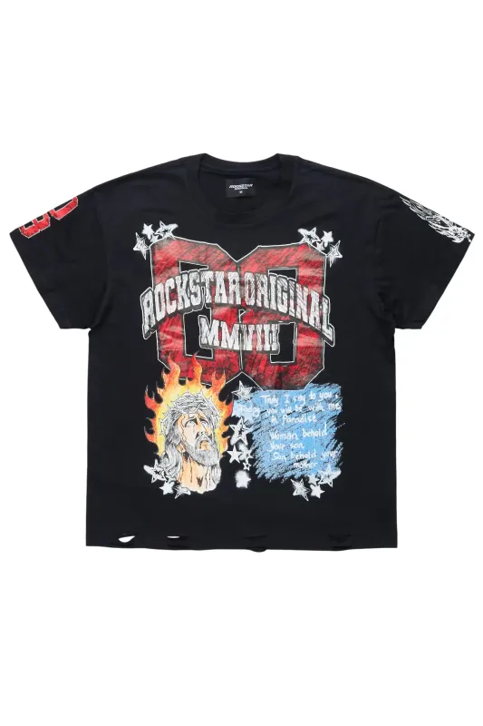 Shamirra Black Oversized T-Shirt sold by Rockstar Original