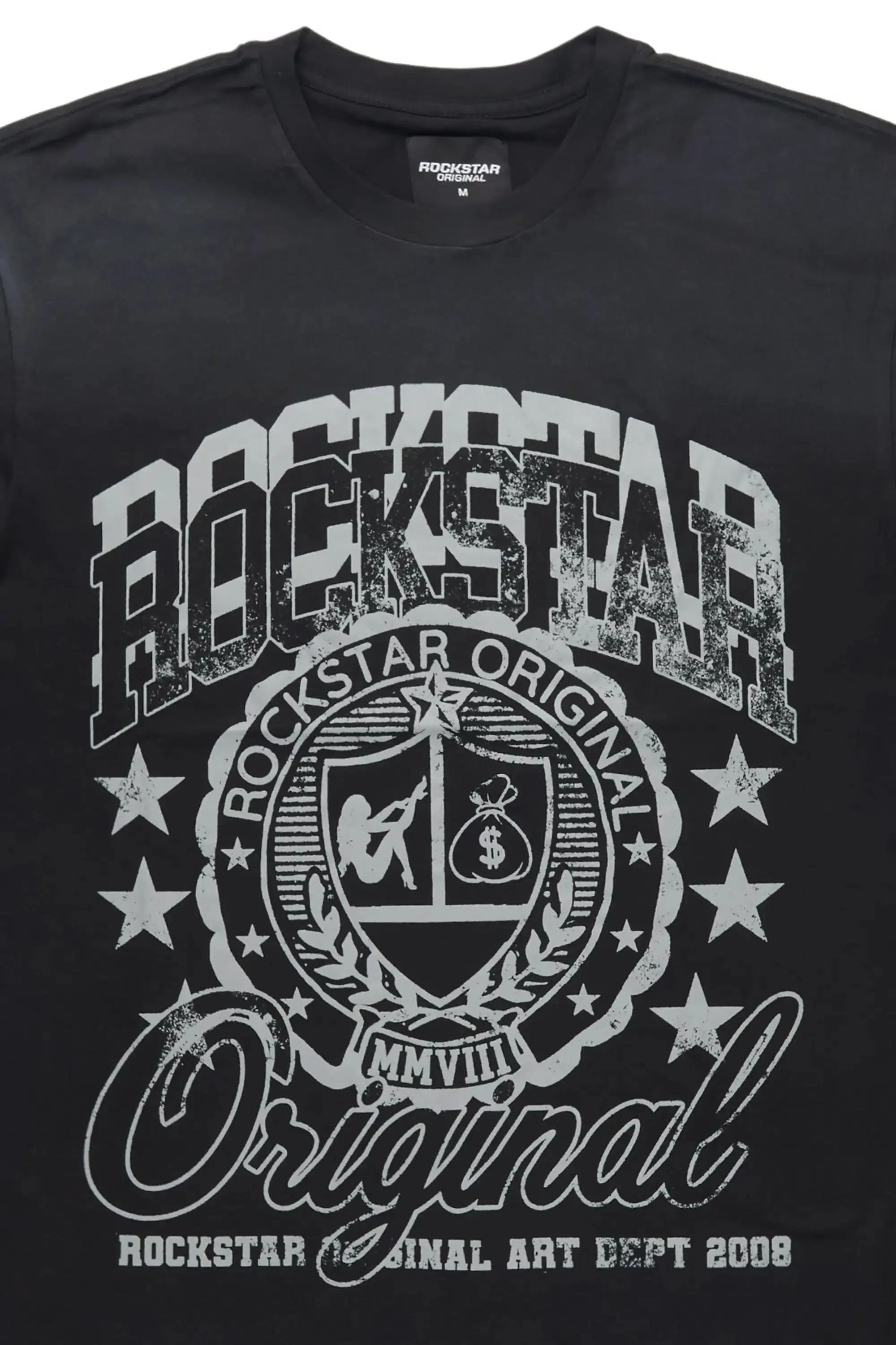 Dekar Black Oversized Graphic T-Shirt sold by Rockstar Original product image thumbnail 5
