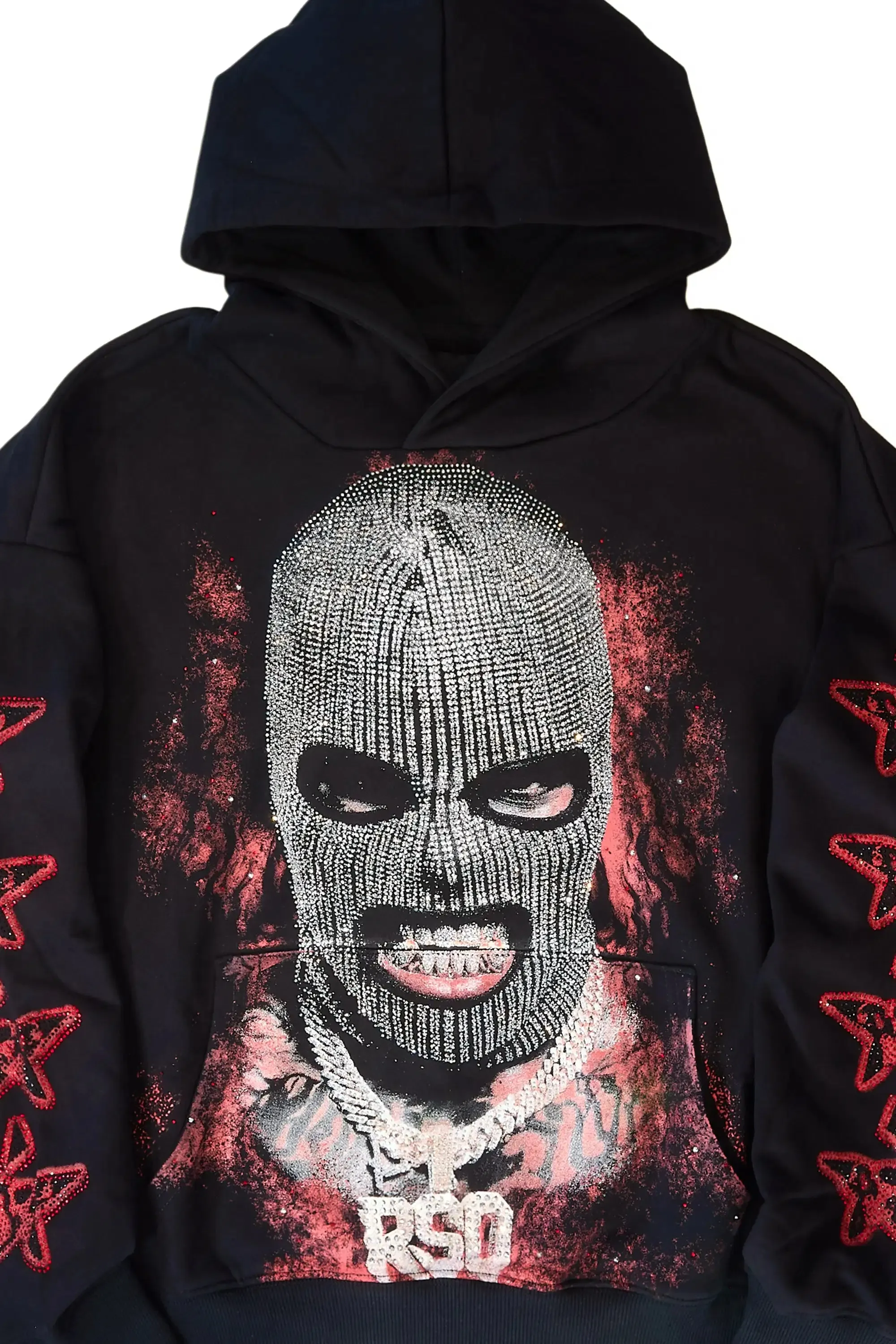 Ahsiyah Black Rhinestone Hoodie sold by Rockstar Original product image thumbnail 2