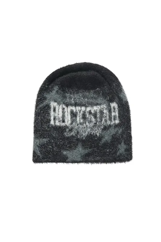 Allstar Black Knitted Mohair Beanie sold by Rockstar Original