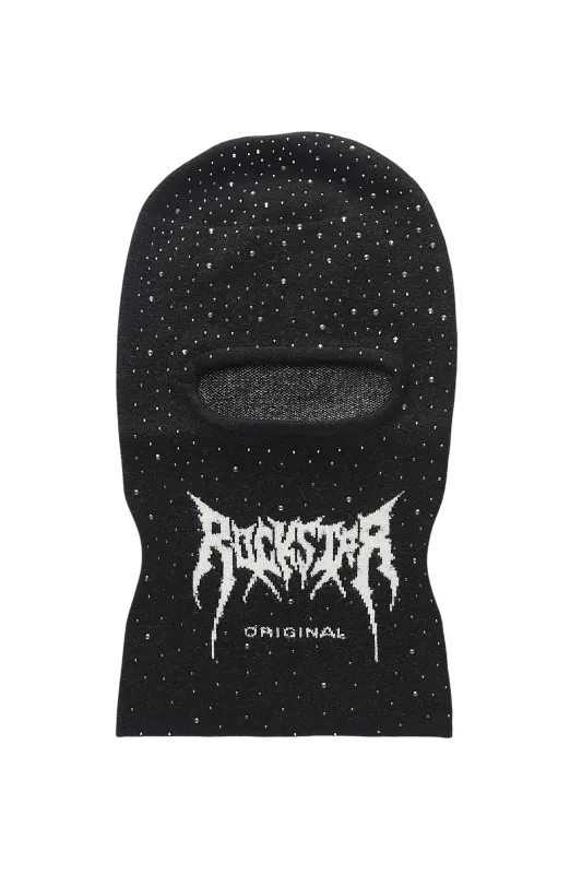 Twinkle Black/Black Rhinestone Ski Mask sold by Rockstar Original
