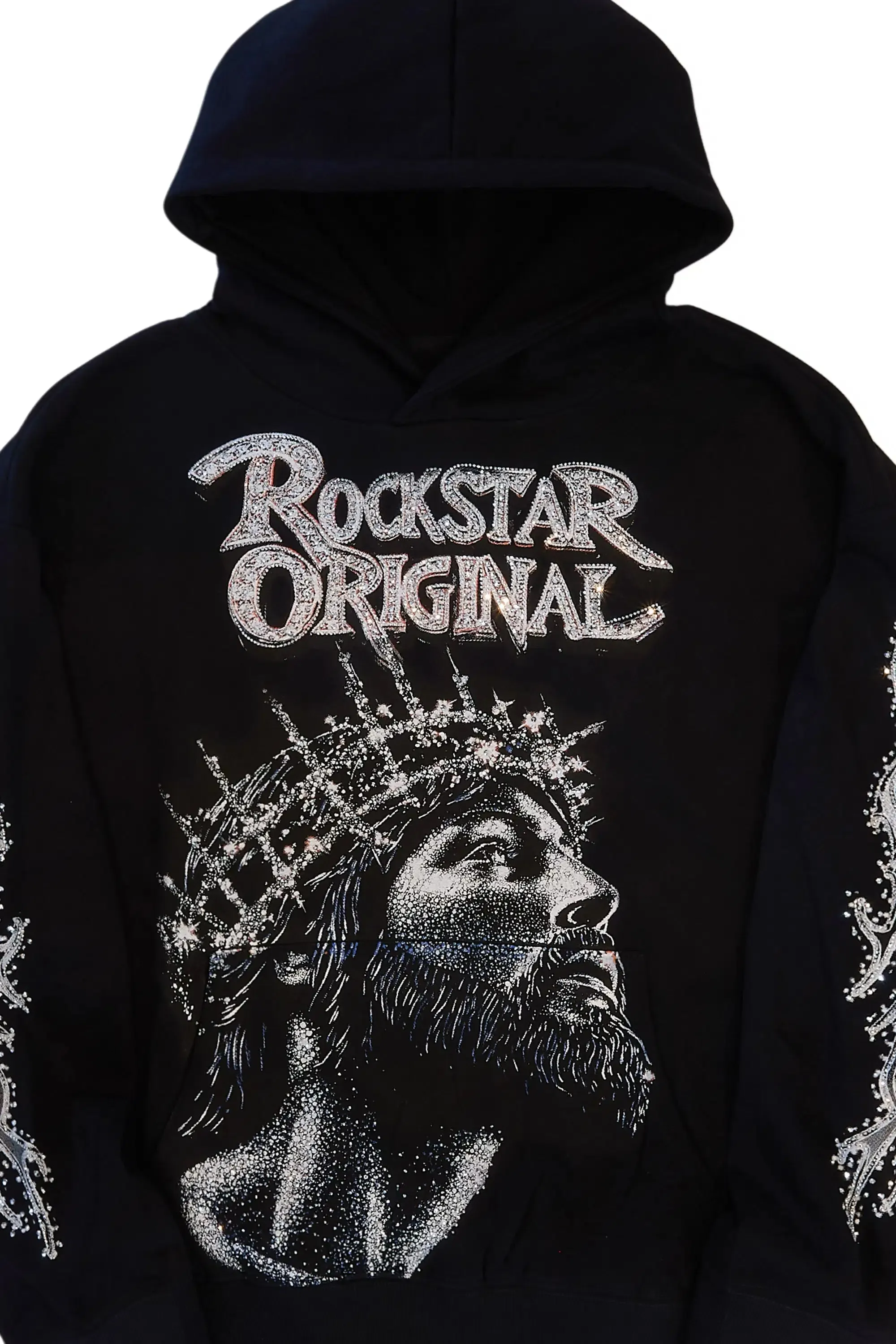 Lathora Black Rhinestone Hoodie sold by Rockstar Original product image thumbnail 2