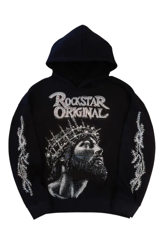 Lathora Black Rhinestone Hoodie sold by Rockstar Original