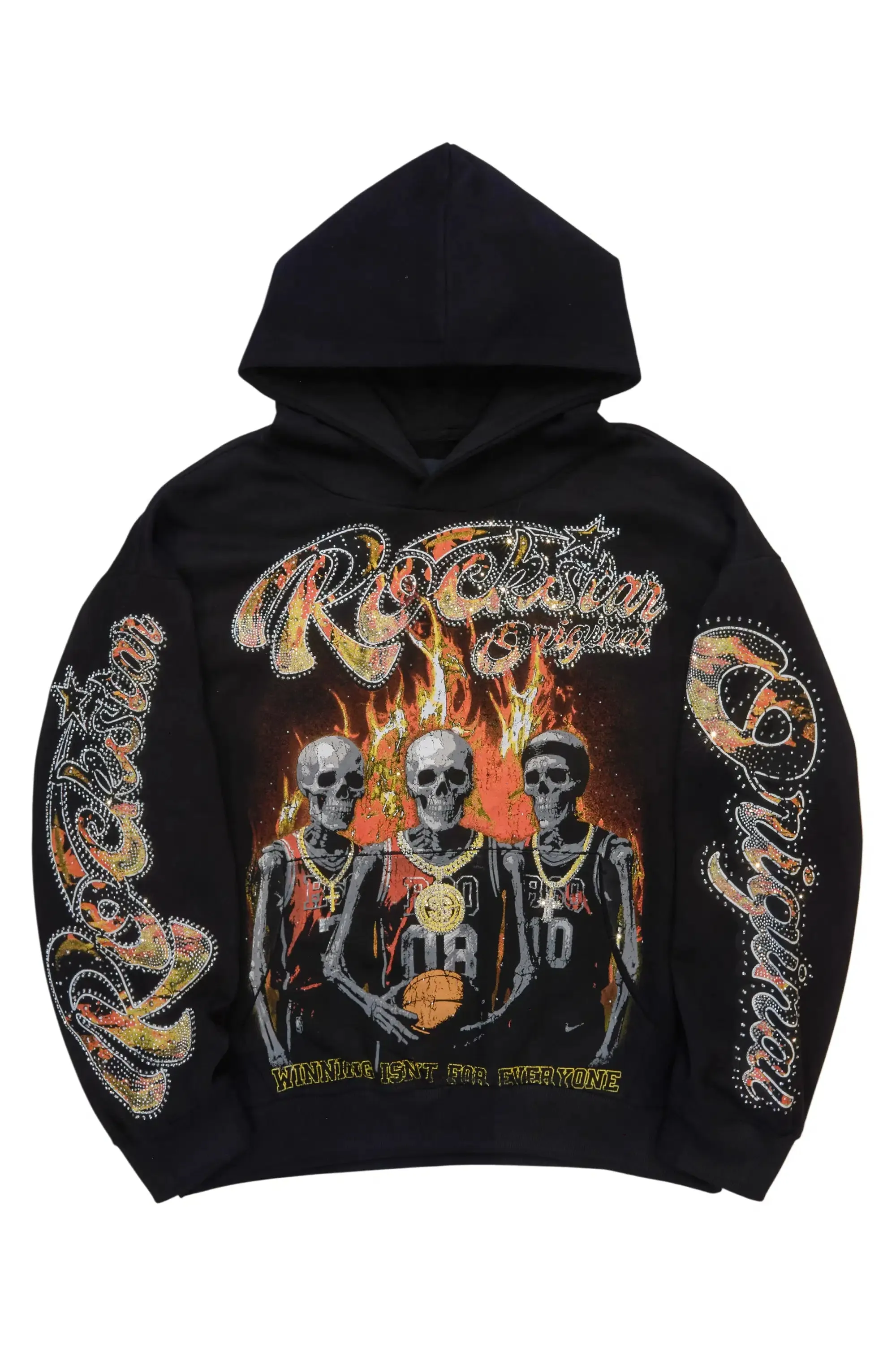 Felicita Black Rhinestone Hoodie sold by Rockstar Original
