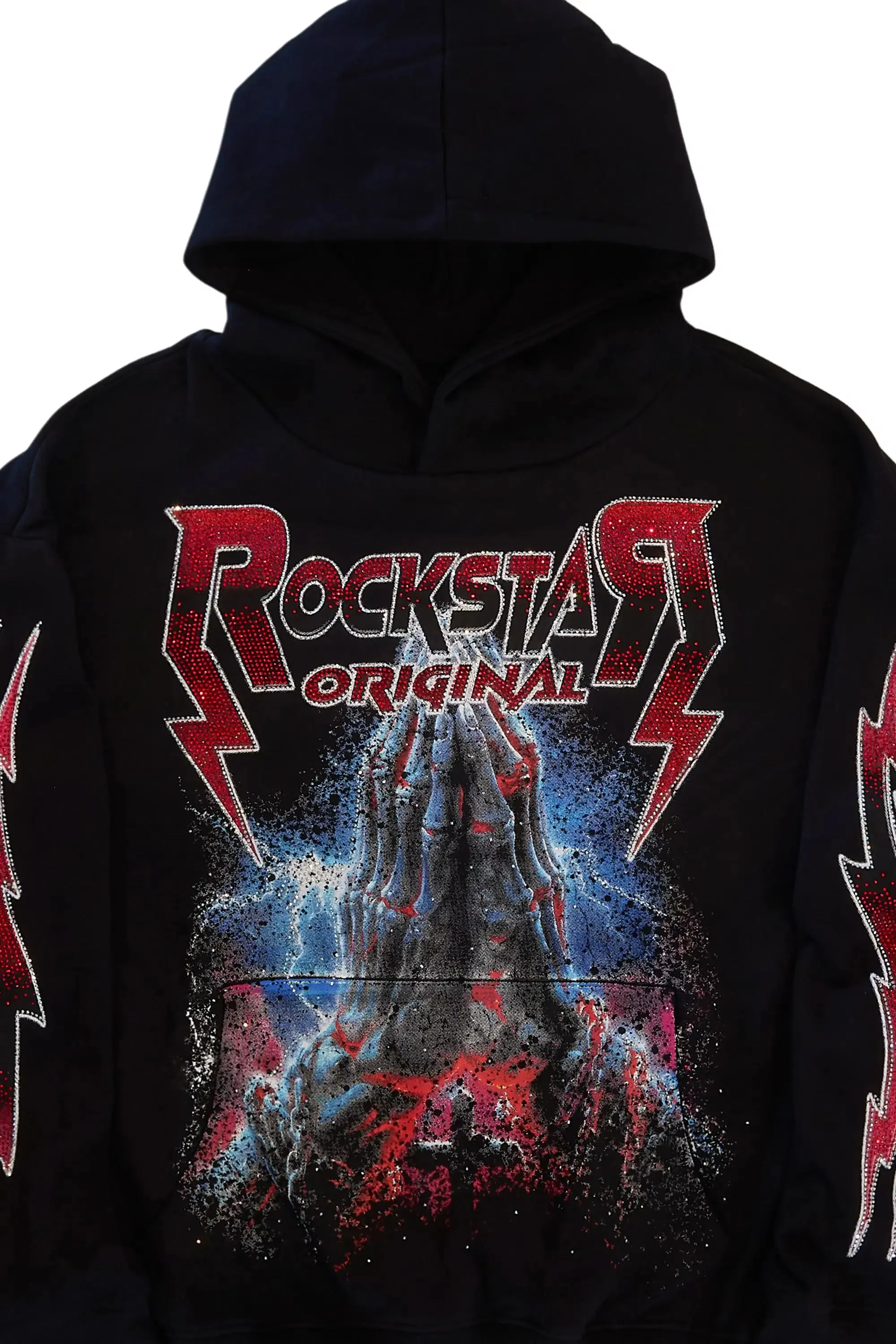 Shakayla Black Rhinestone Hoodie sold by Rockstar Original product image thumbnail 2