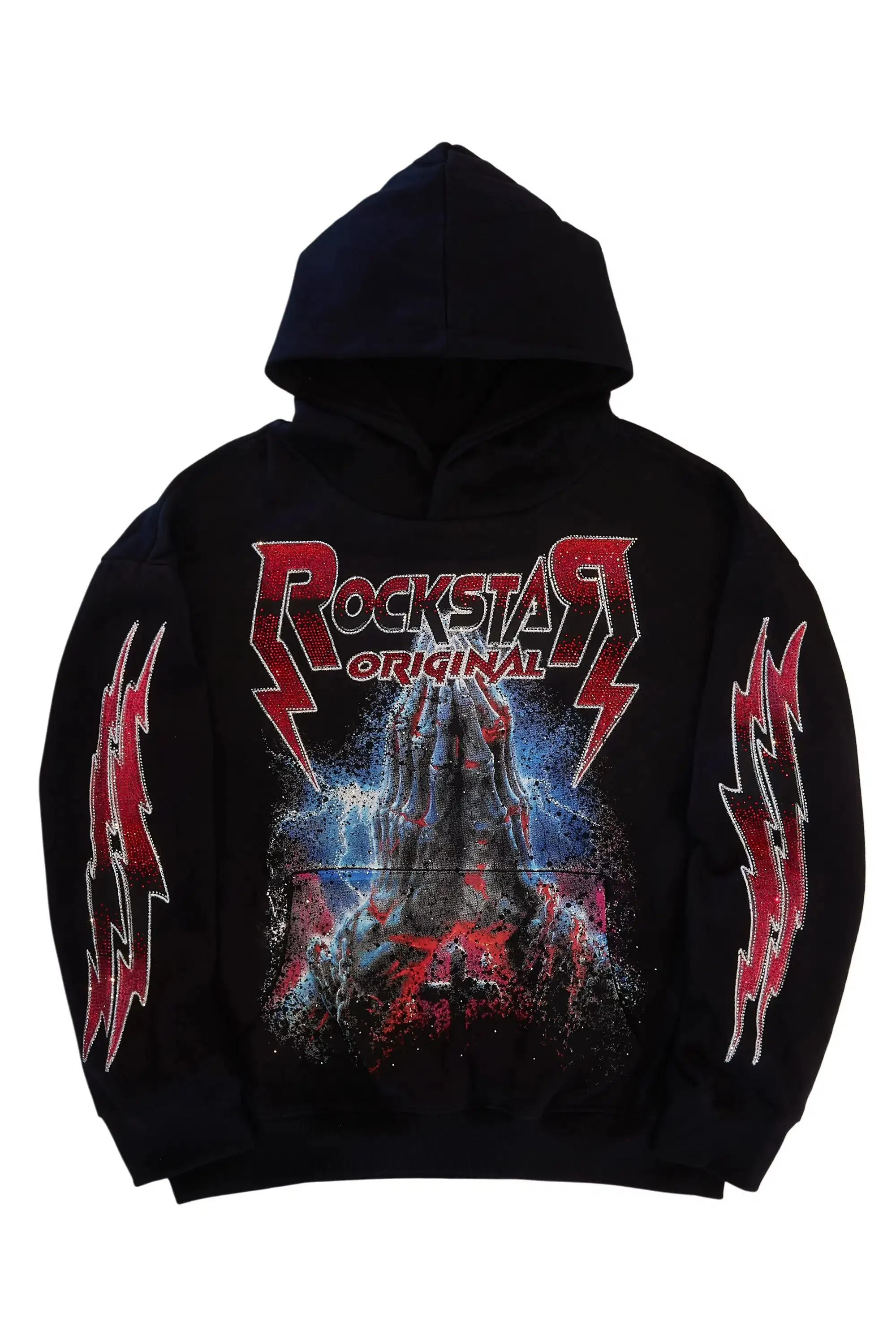 Shakayla Black Rhinestone Hoodie sold by Rockstar Original