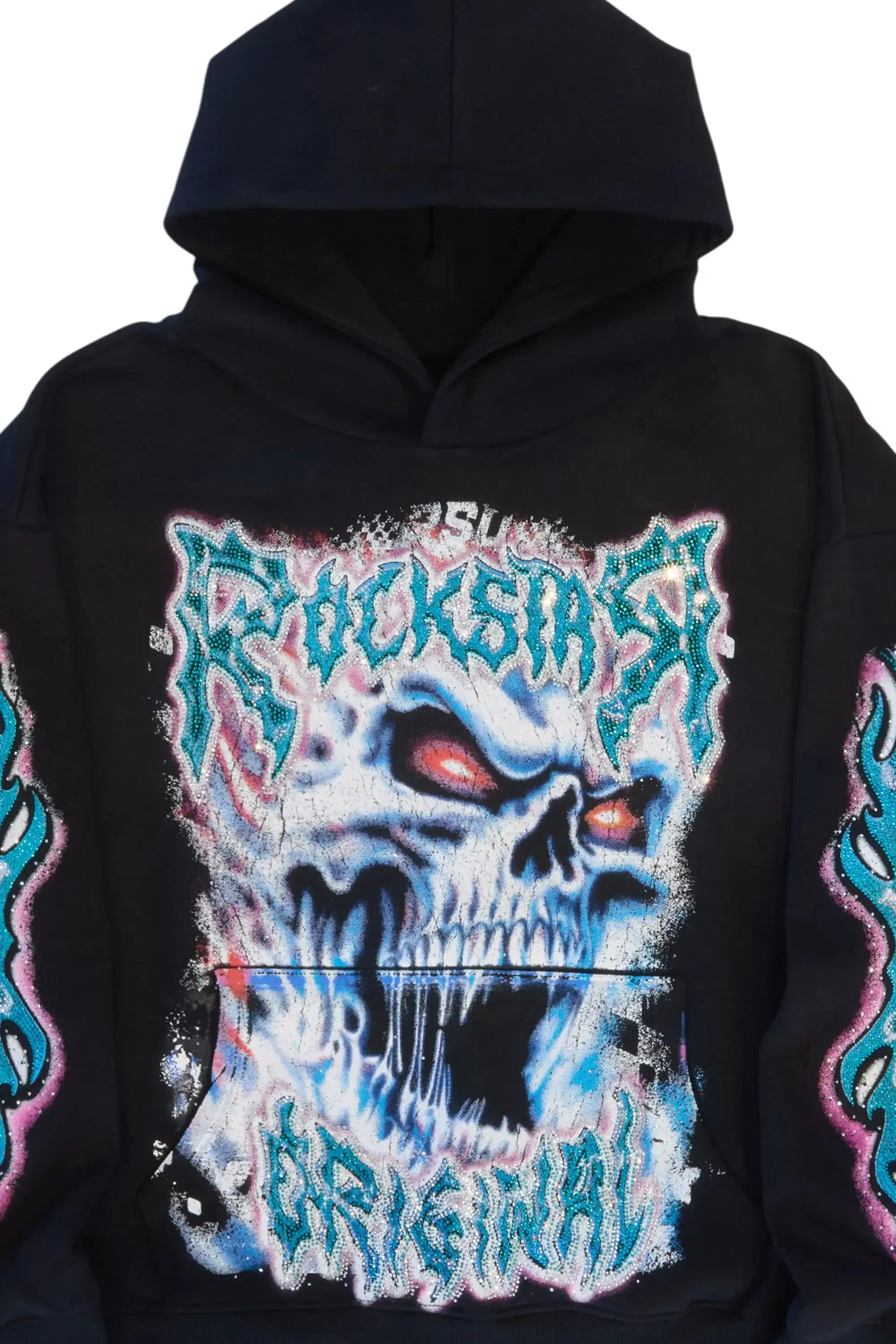 Tanorria Black Rhinestone Hoodie sold by Rockstar Original product image thumbnail 2