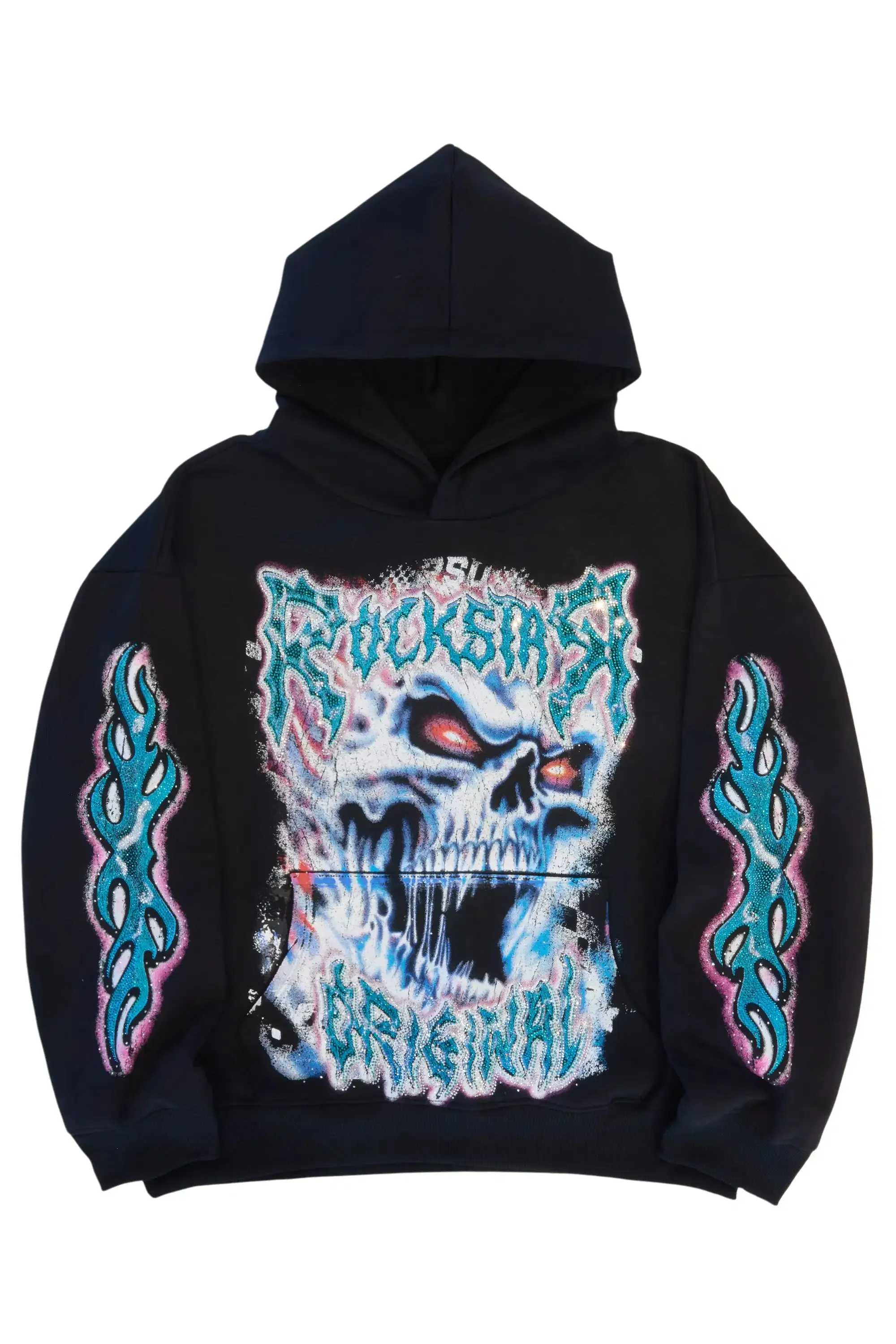Tanorria Black Rhinestone Hoodie sold by Rockstar Original